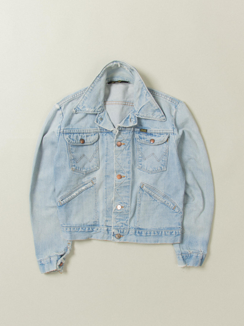 Vtg 1970s Wrangler Denim Jacket - Made in USA (S)