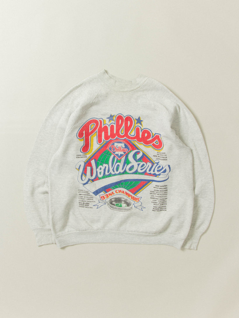Vtg 1993 "Phillies World Series" Sweatshirt (M)