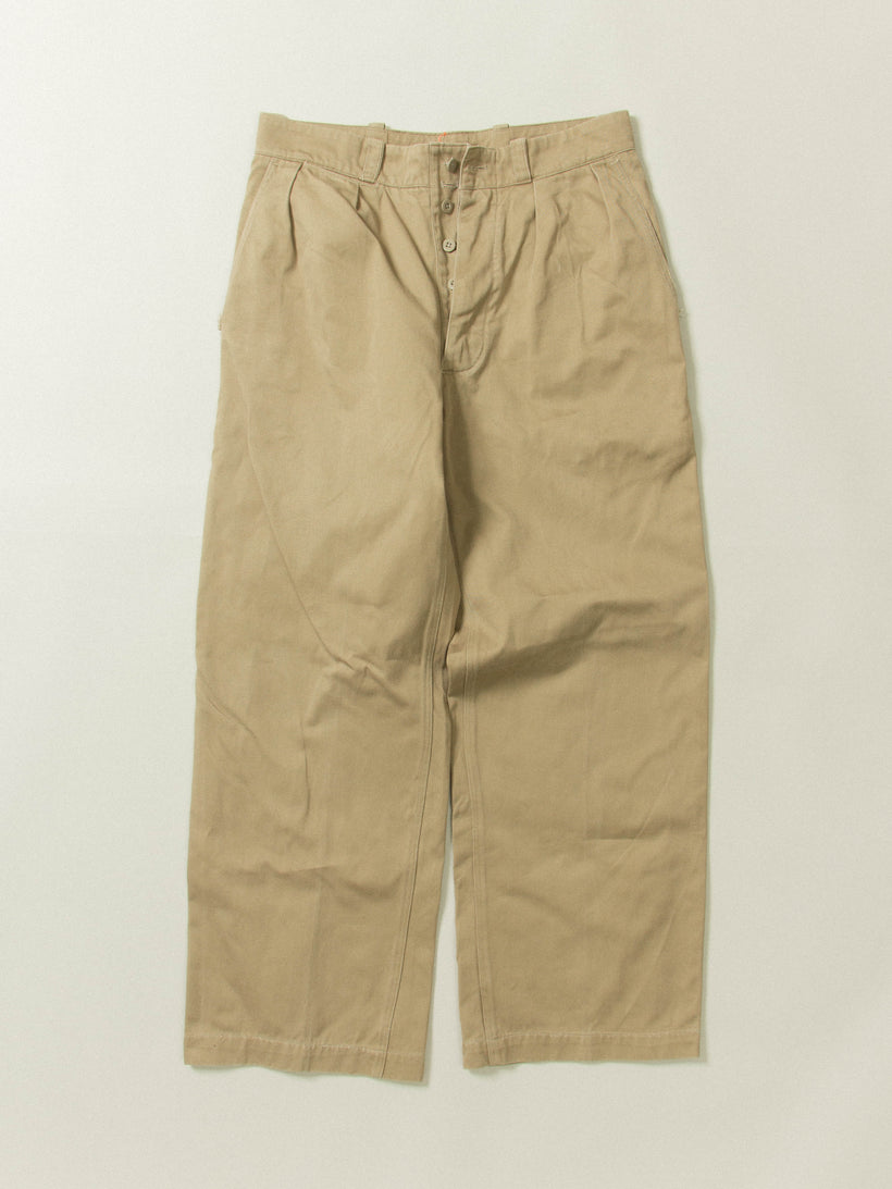 Vtg 1950s French Army Chinos (30x29)