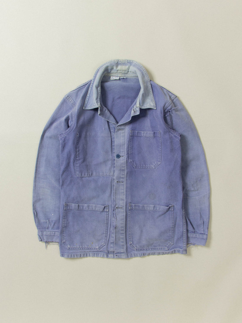 Vtg 1960s Kiplay Work Jacket - Made in France (S)