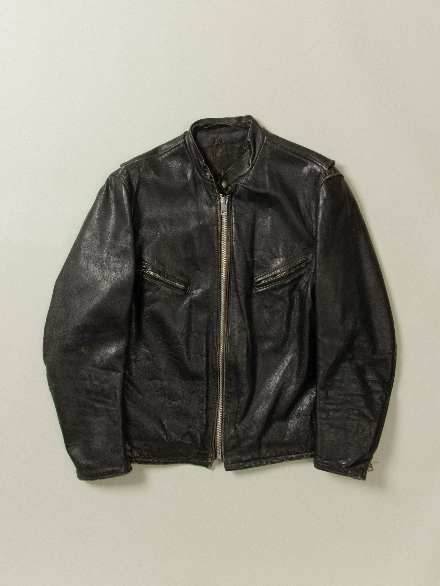 Vtg 1960s Schott Cafe Racer Jacket (M/L)
