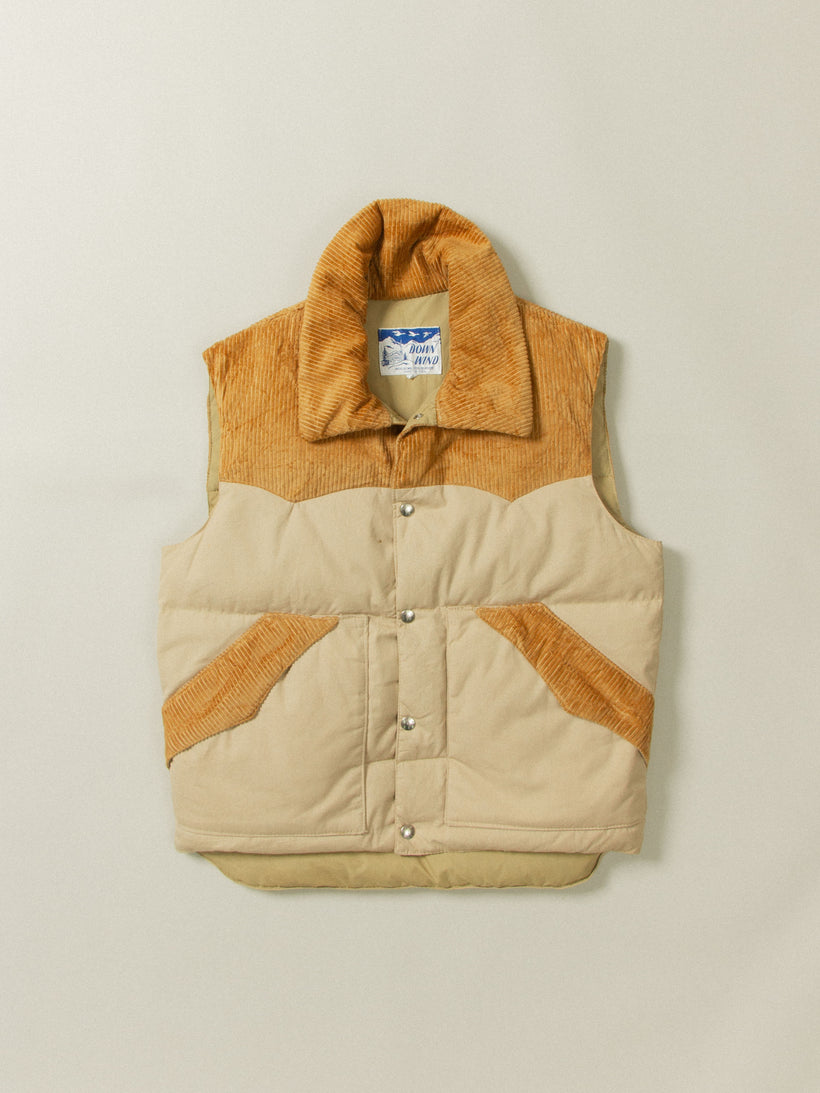 Vtg 1980s Down Wind Vest - Made in USA (S)