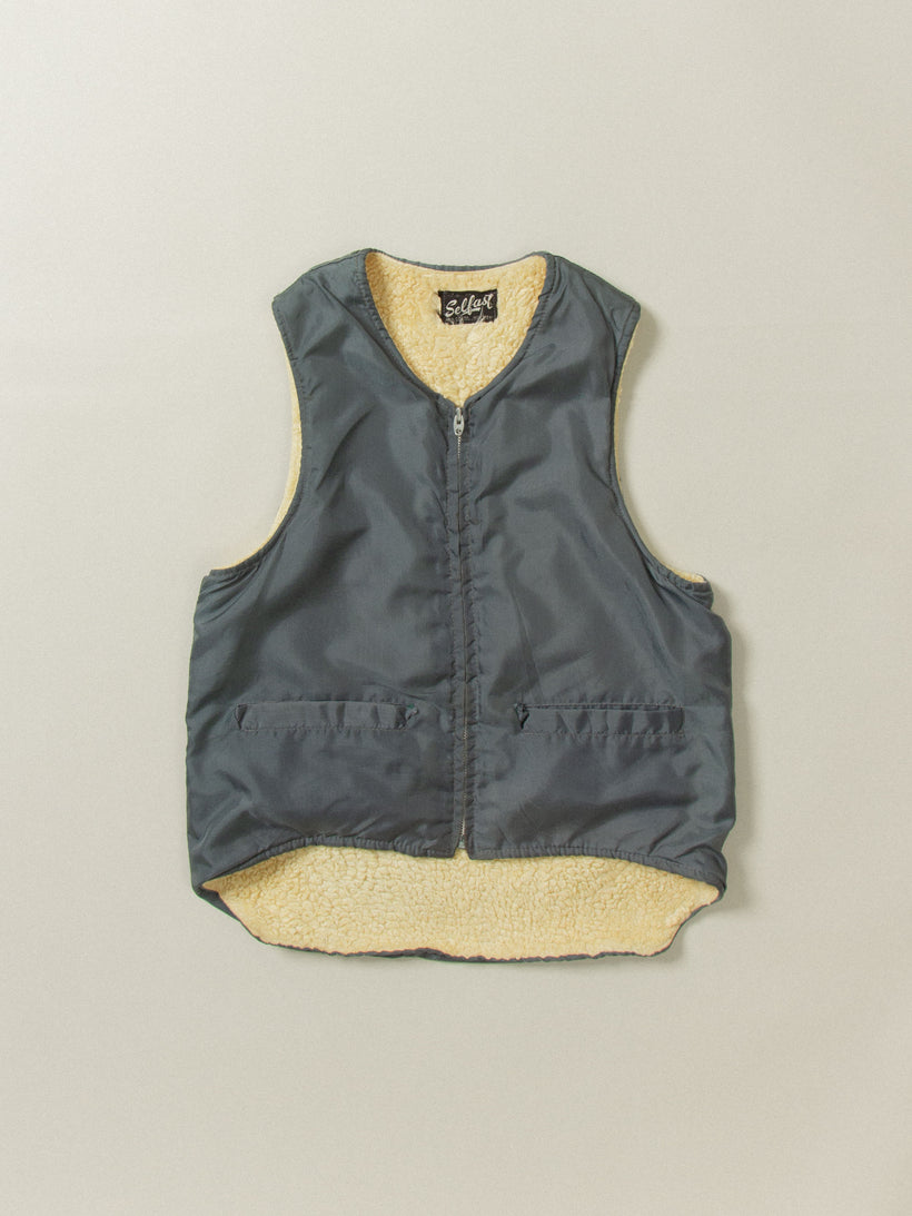 Vtg Selfast Sheep Lined Vest (XS)