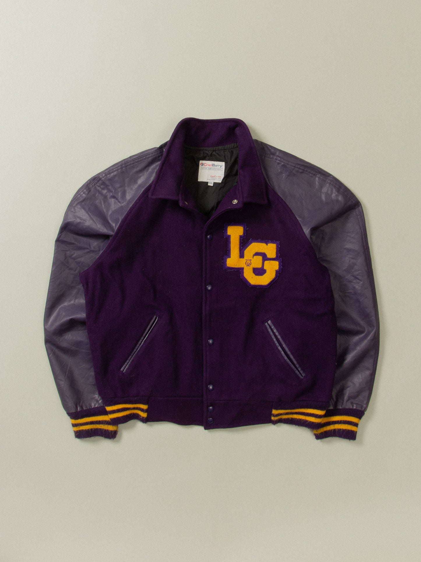 Vtg CranBarry Varsity Jacket - Made in USA (XXL)