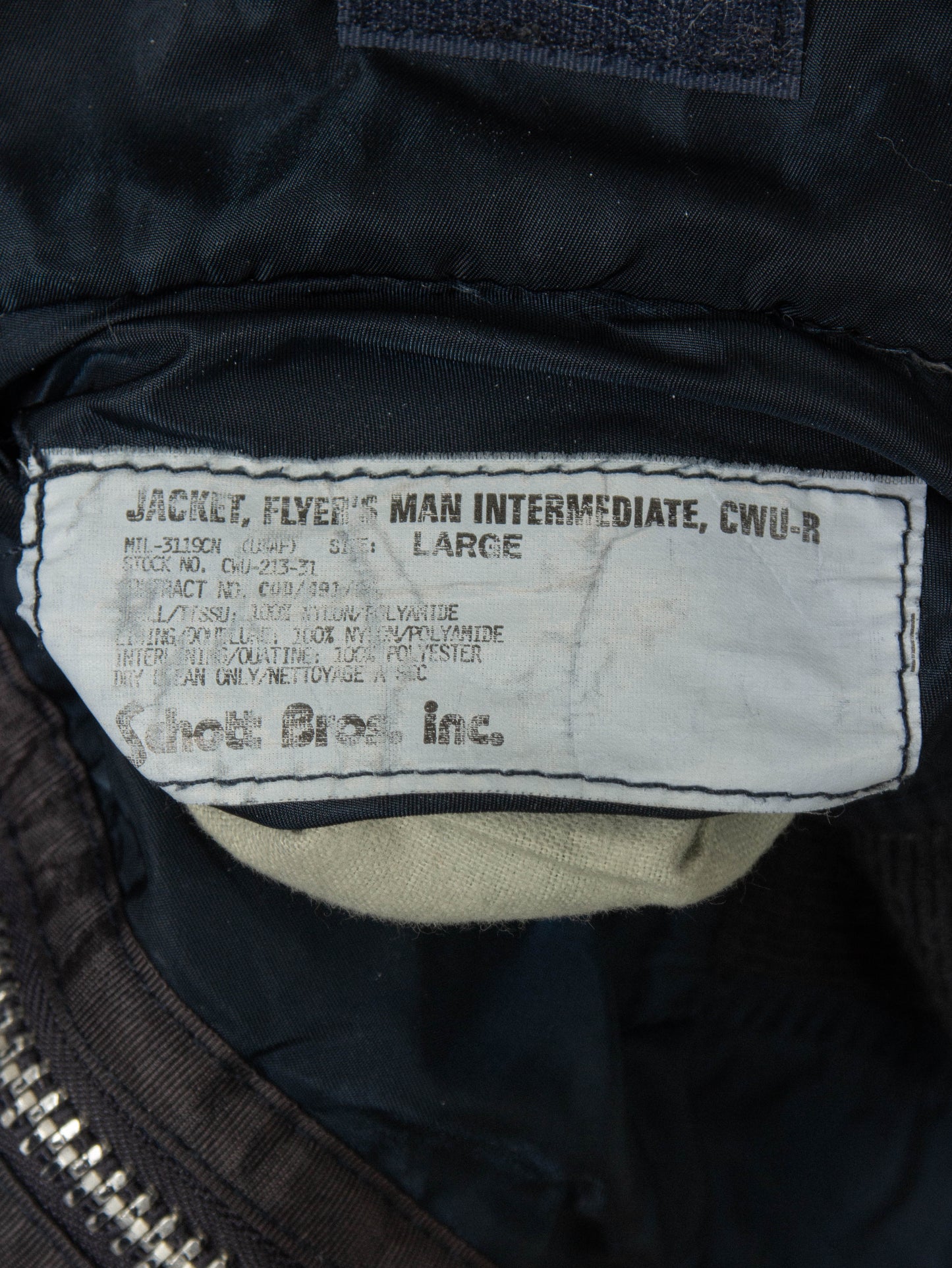 Vtg 1990s Schott NYC CWU Flight Jacket (M)