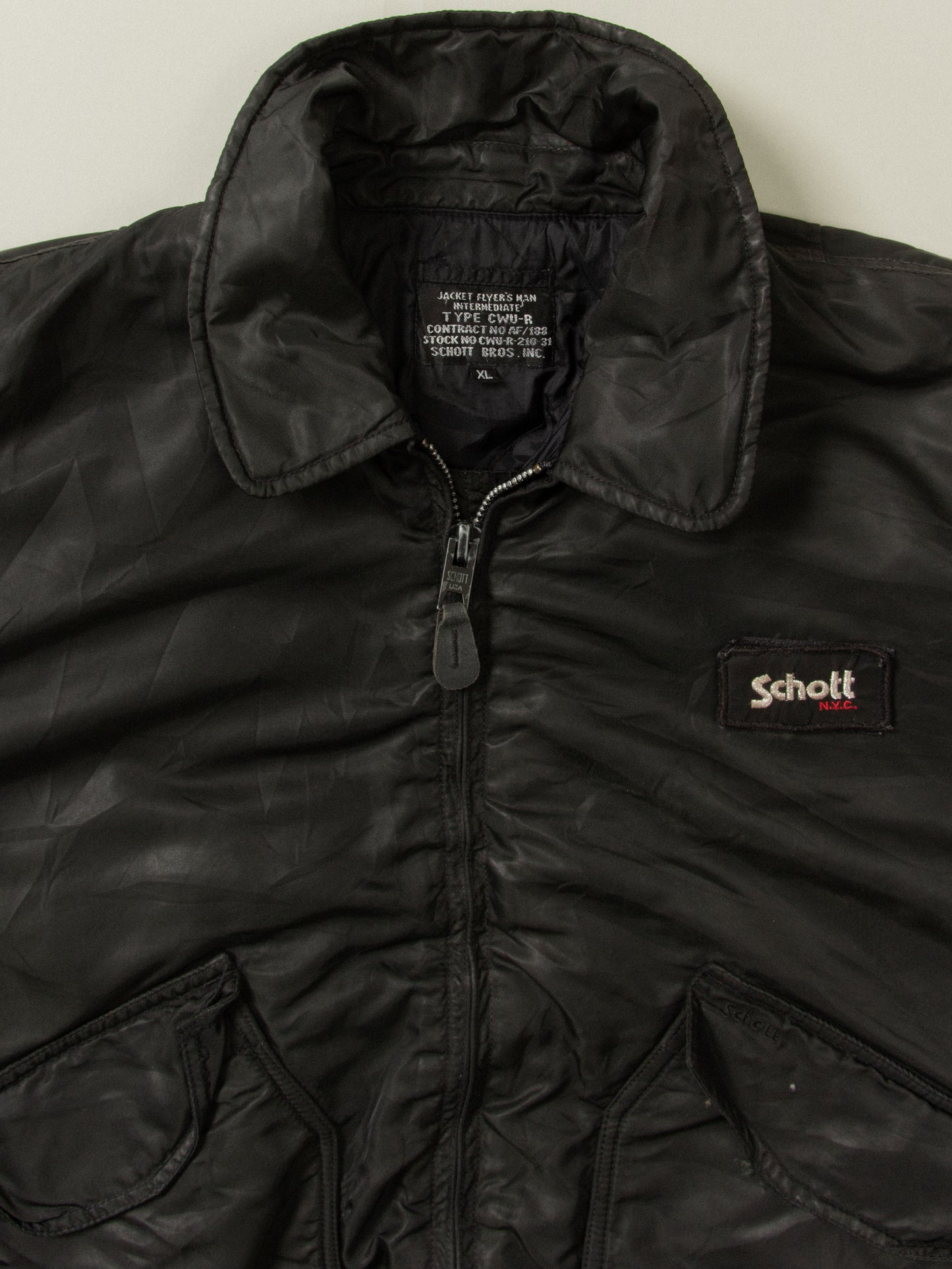 Vtg 2000s Schott NYC CWU Flight Jacket (XL)