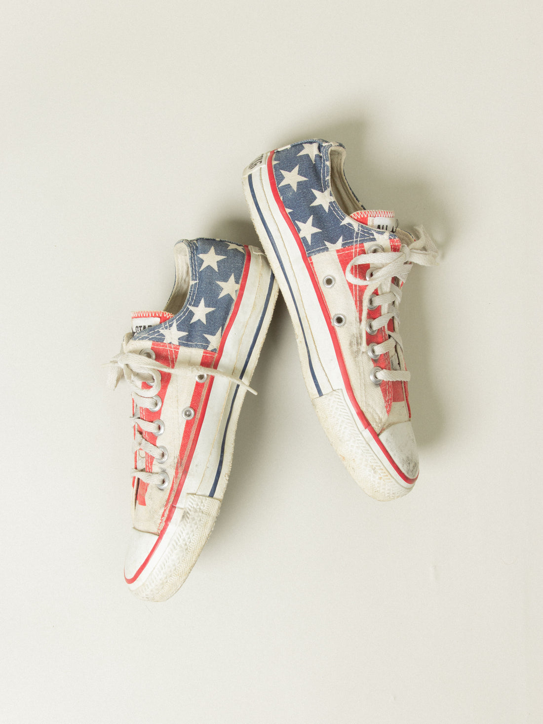 Vtg 1980s Converse All Star Flag Low-Top Made in USA (US