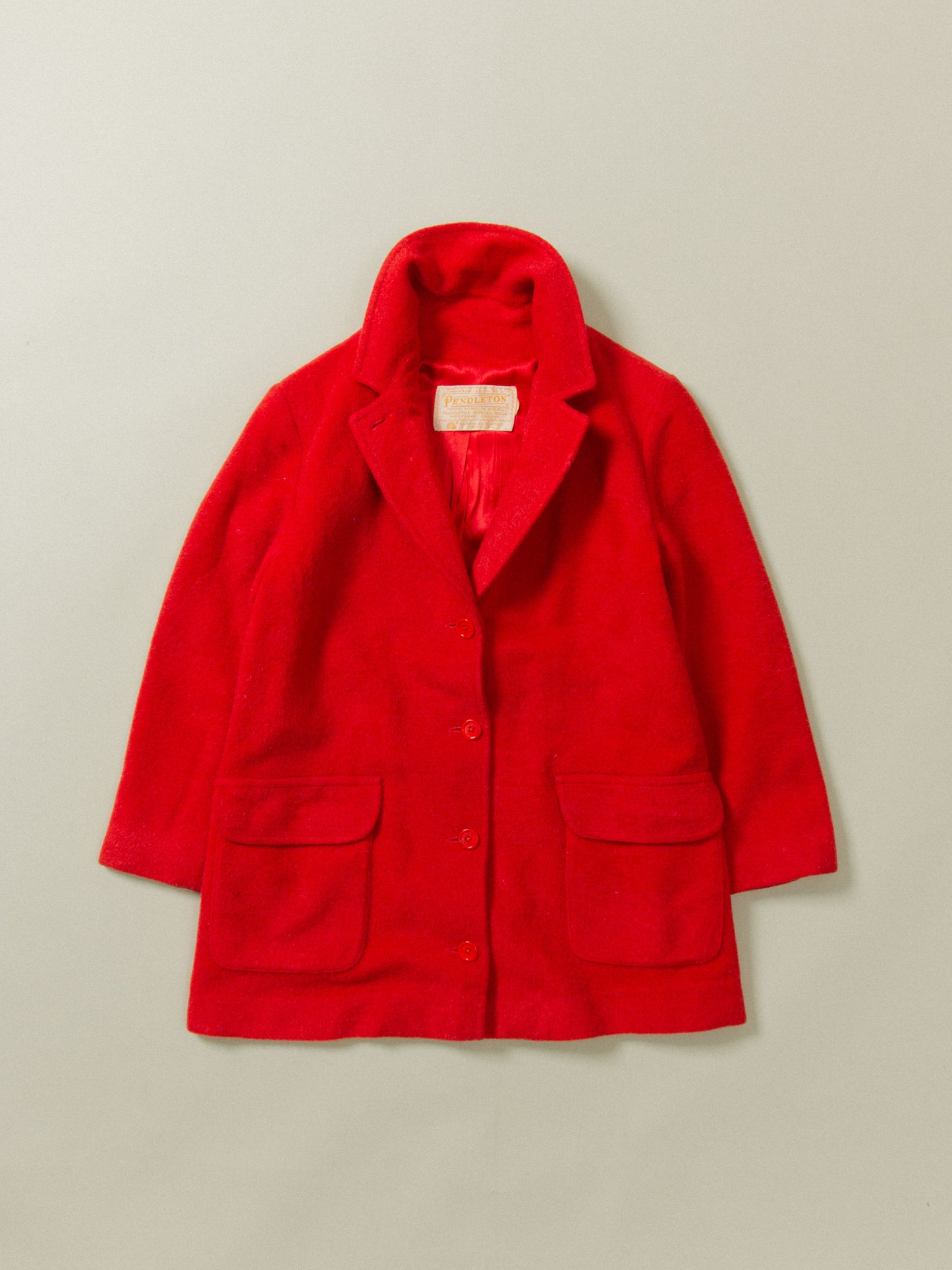 Vtg 1940s Pendleton Wool Coat - Made in USA (S)