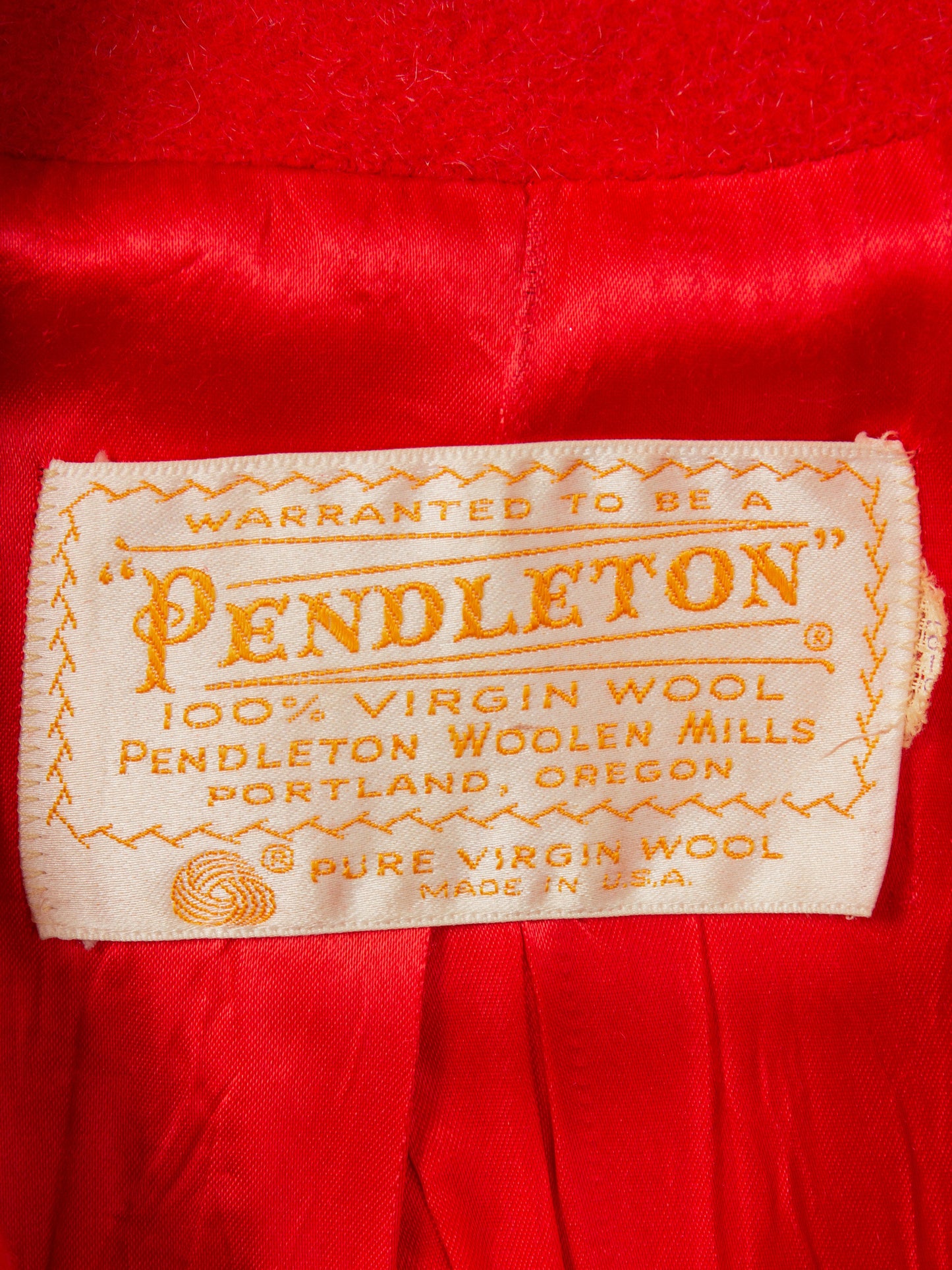 Vtg 1940s Pendleton Wool Coat - Made in USA (S)