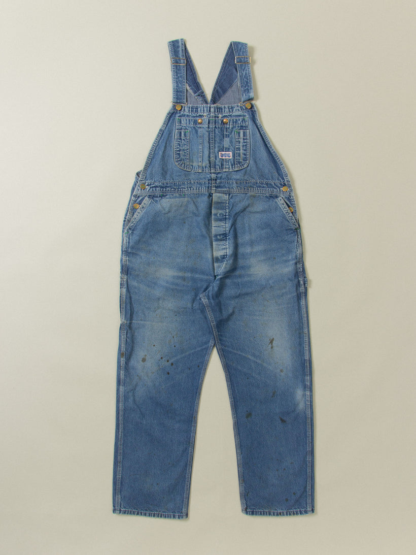 Vtg 1970s Big Smith Denim Overalls - Made in USA (L)