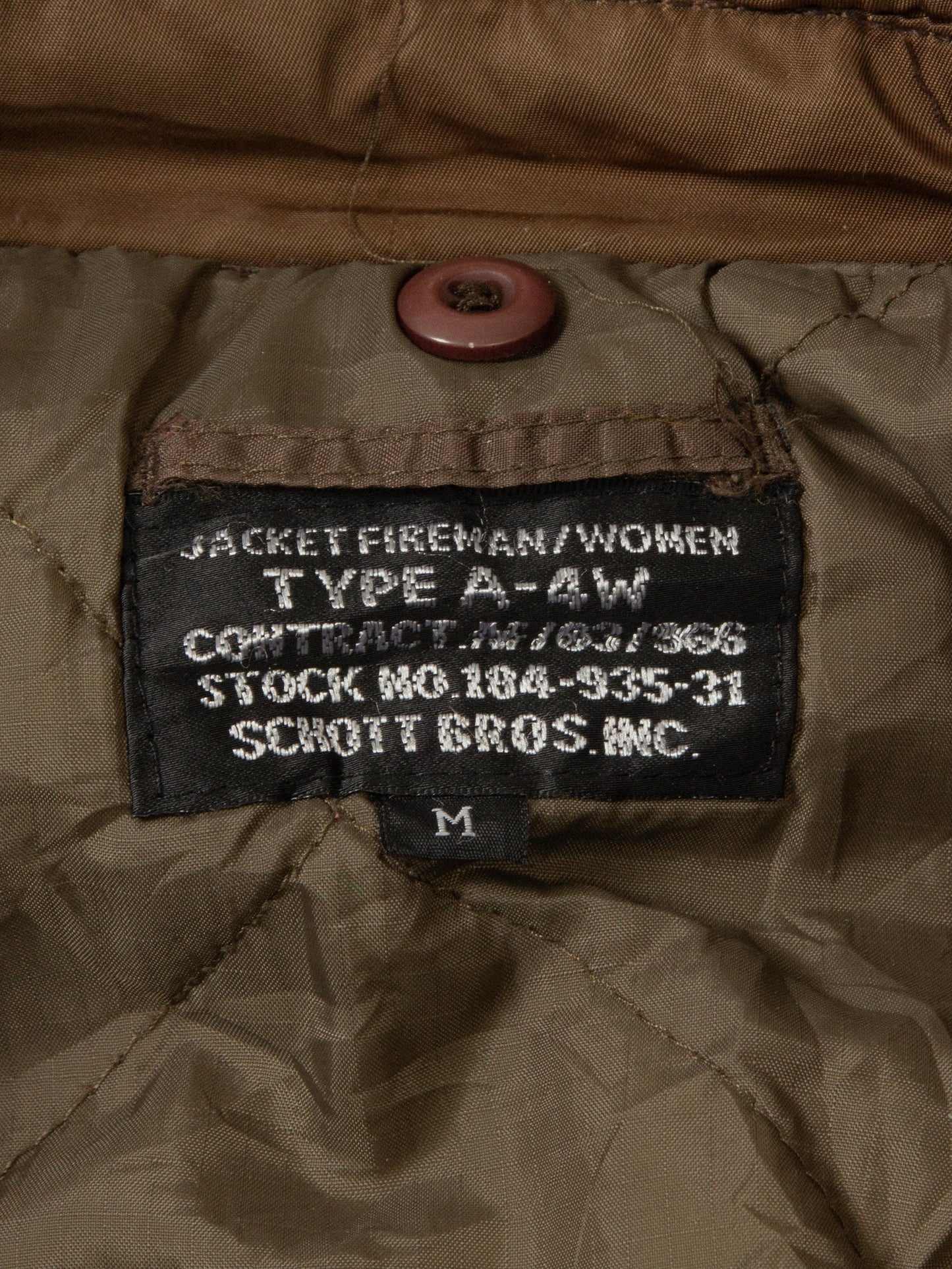 Vtg 1990s Schott NYC A-4W Fireman/Women's Jacket (M-short)