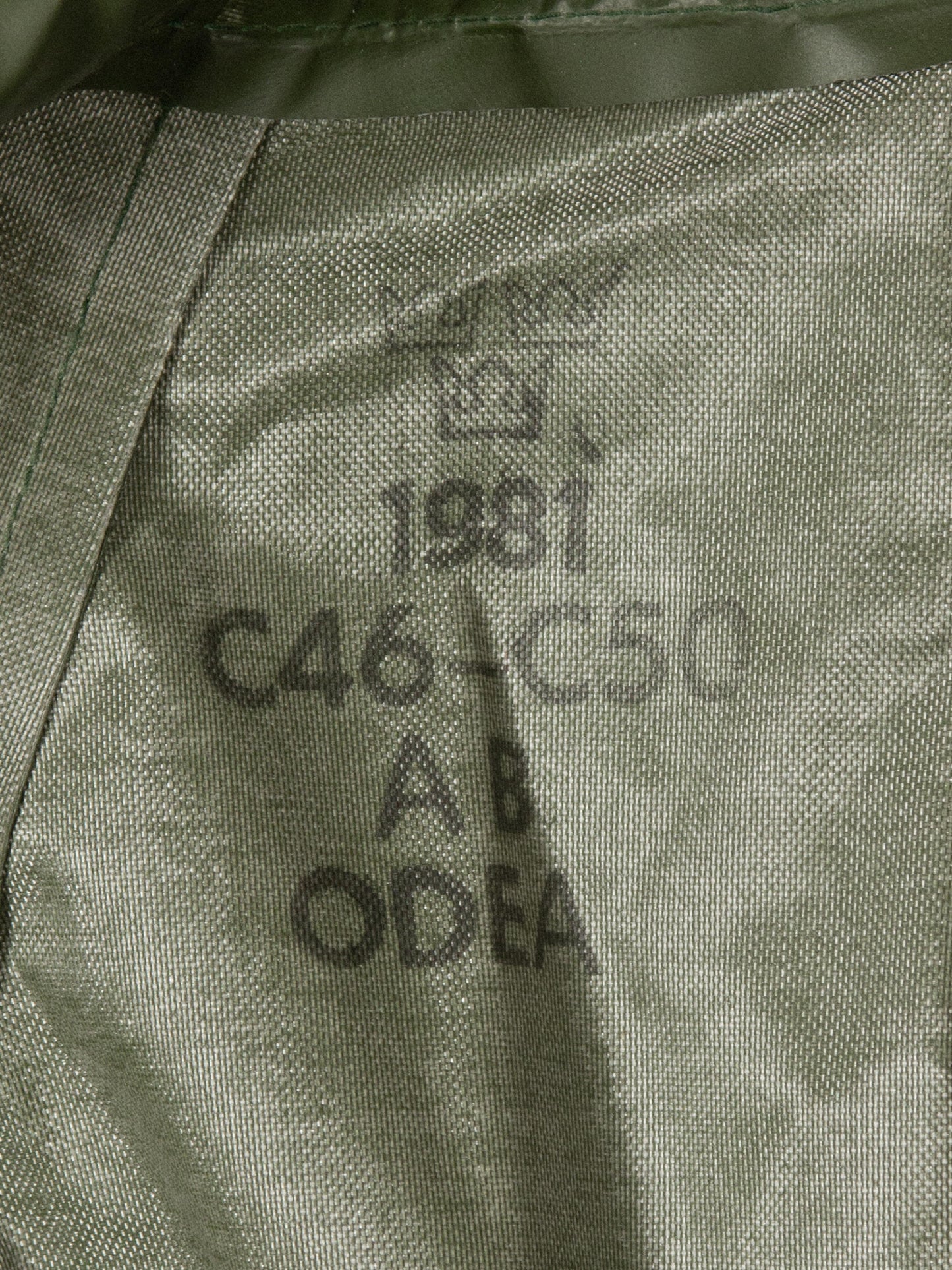 Vtg 1980s Swedish Army Rain Coat