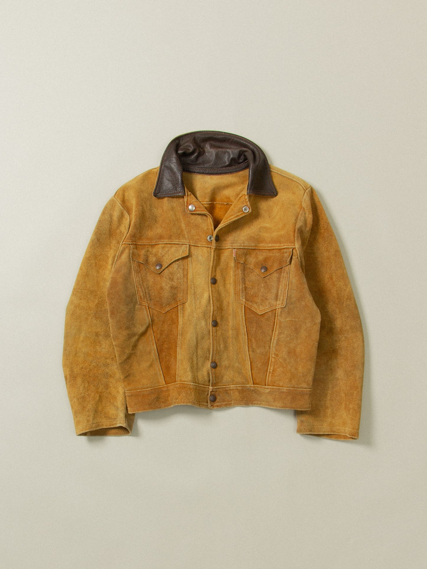 Vtg 1950s Levi's Short Horn Big E Suede Jacket (M)