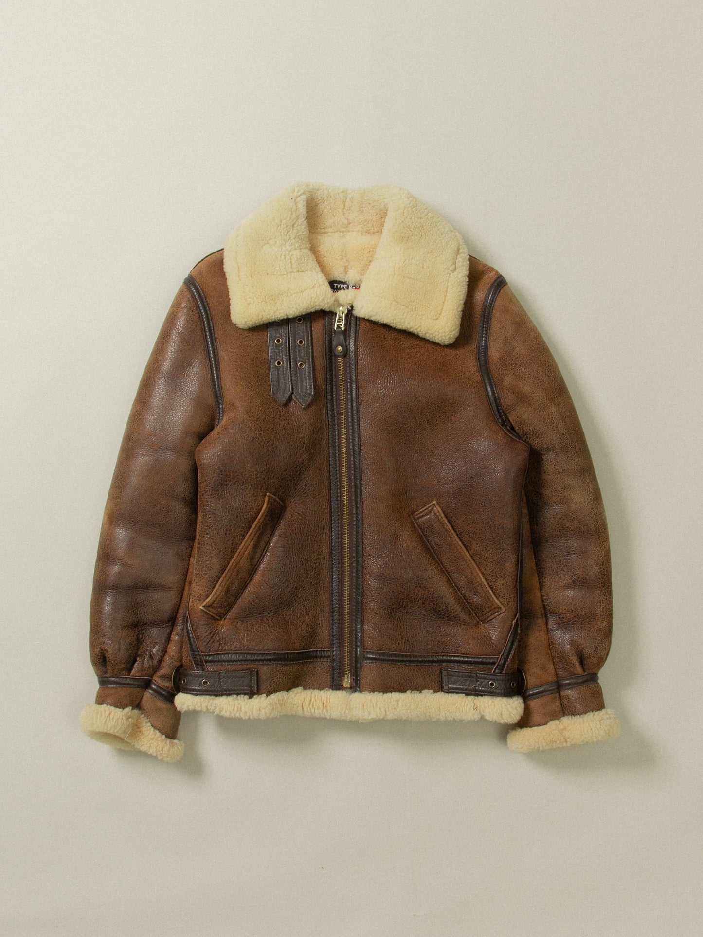 Used Schott NYC B-3 Shearling Jacket - Made in USA (S)
