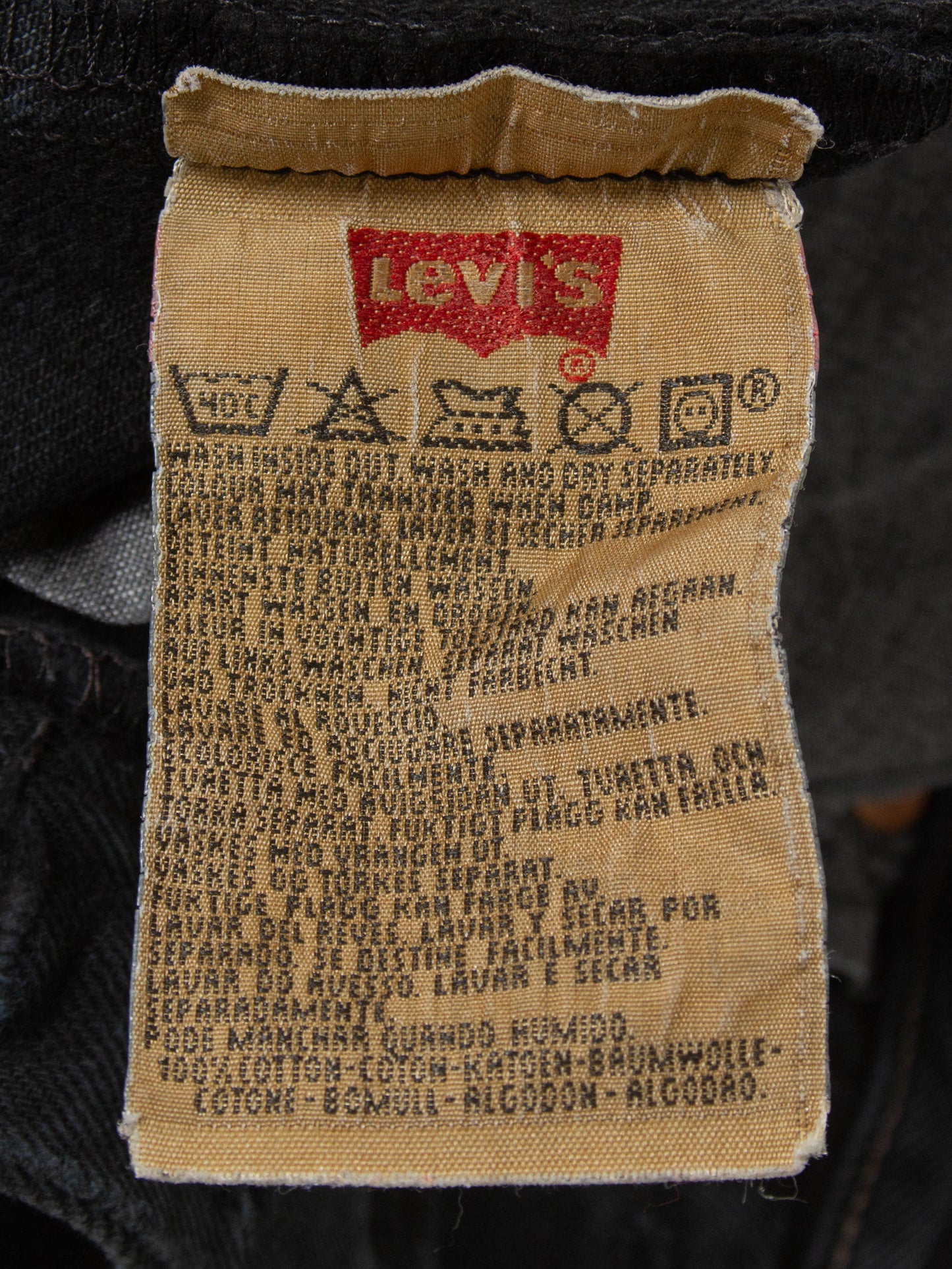 Vtg 1990s Black Levi's 501 - Made in USA (28x31)