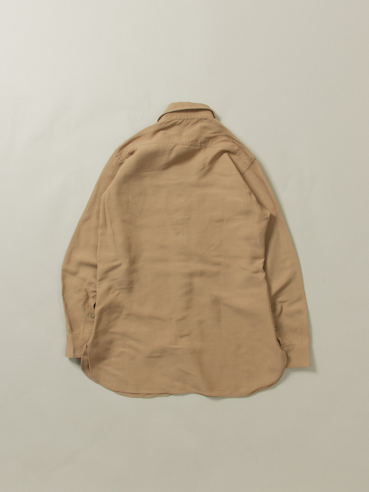 Vtg 1970s US Army Khaki Shirt (S)