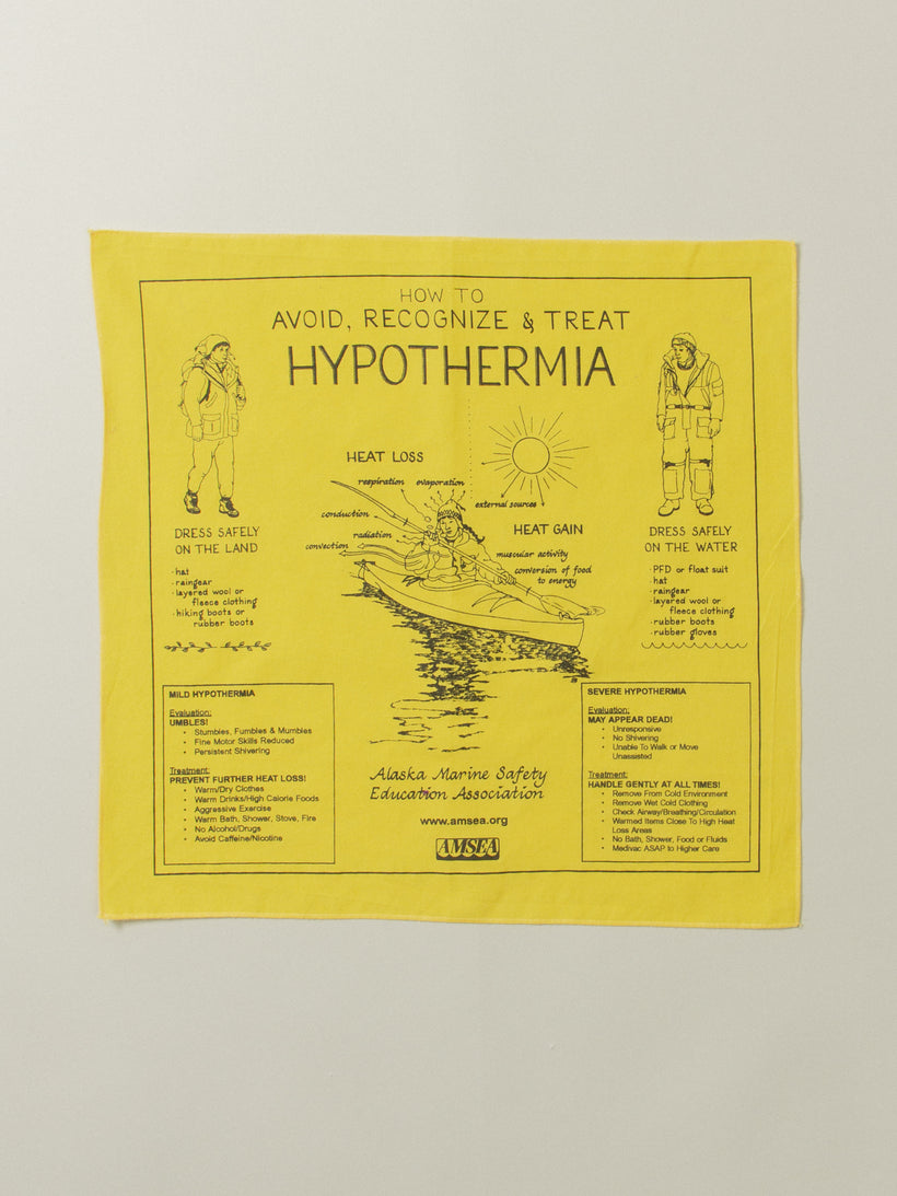Vtg AMSEA 'Hypothermia' Bandana