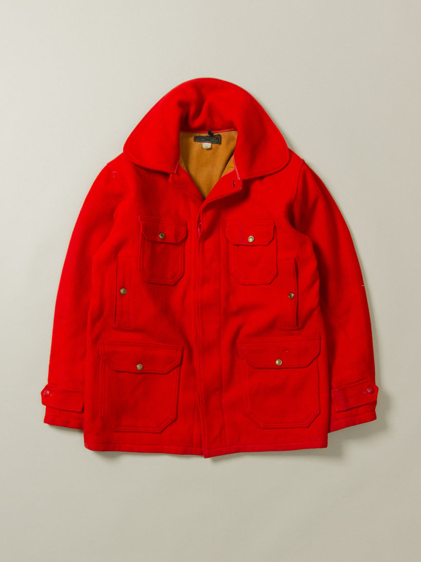 Vtg 1940s Abercrombie & Fitch Hunting Wool Jacket - Made in USA (M)