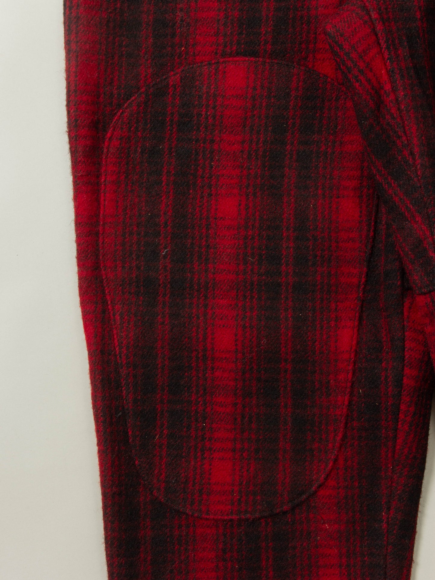 Vtg 1960s Woolrich Buffalo Plaid Wool Trousers - Made in USA (36x33)