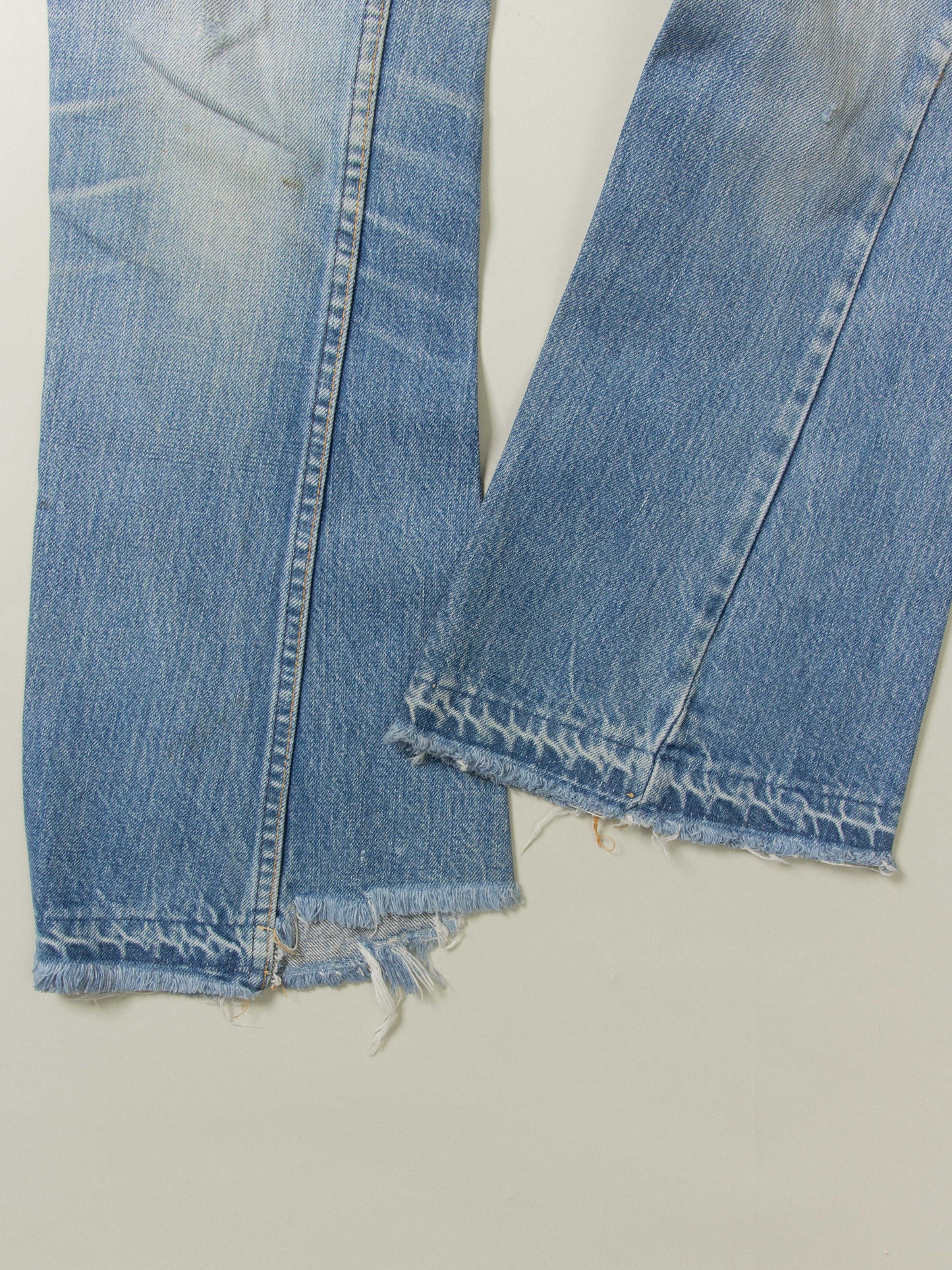Vtg Late 1960s Levi's Big E Orange Tab Flared Jeans (28x30)