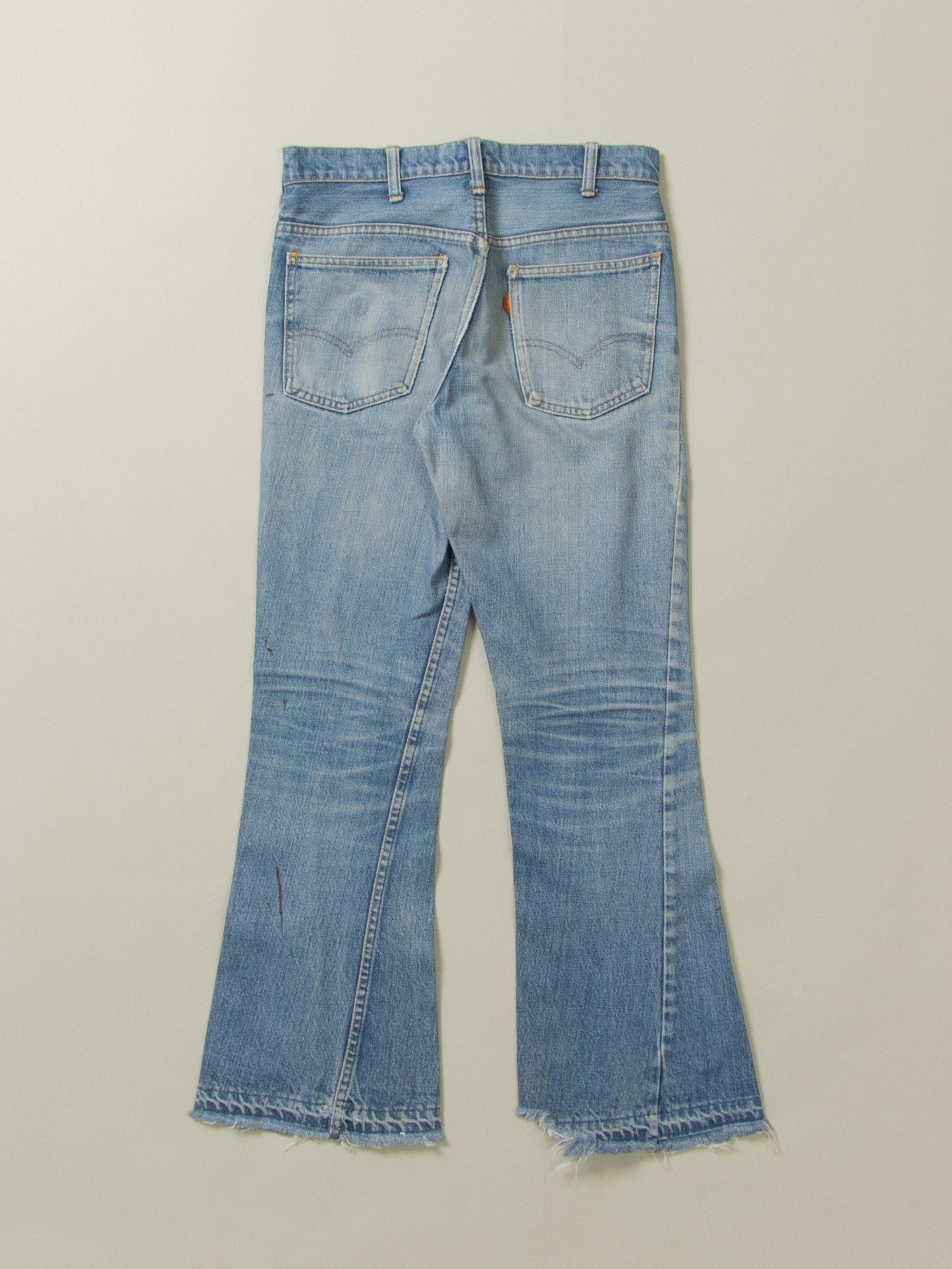 Vtg Late 1960s Levi's Big E Orange Tab Flared Jeans (28x30)