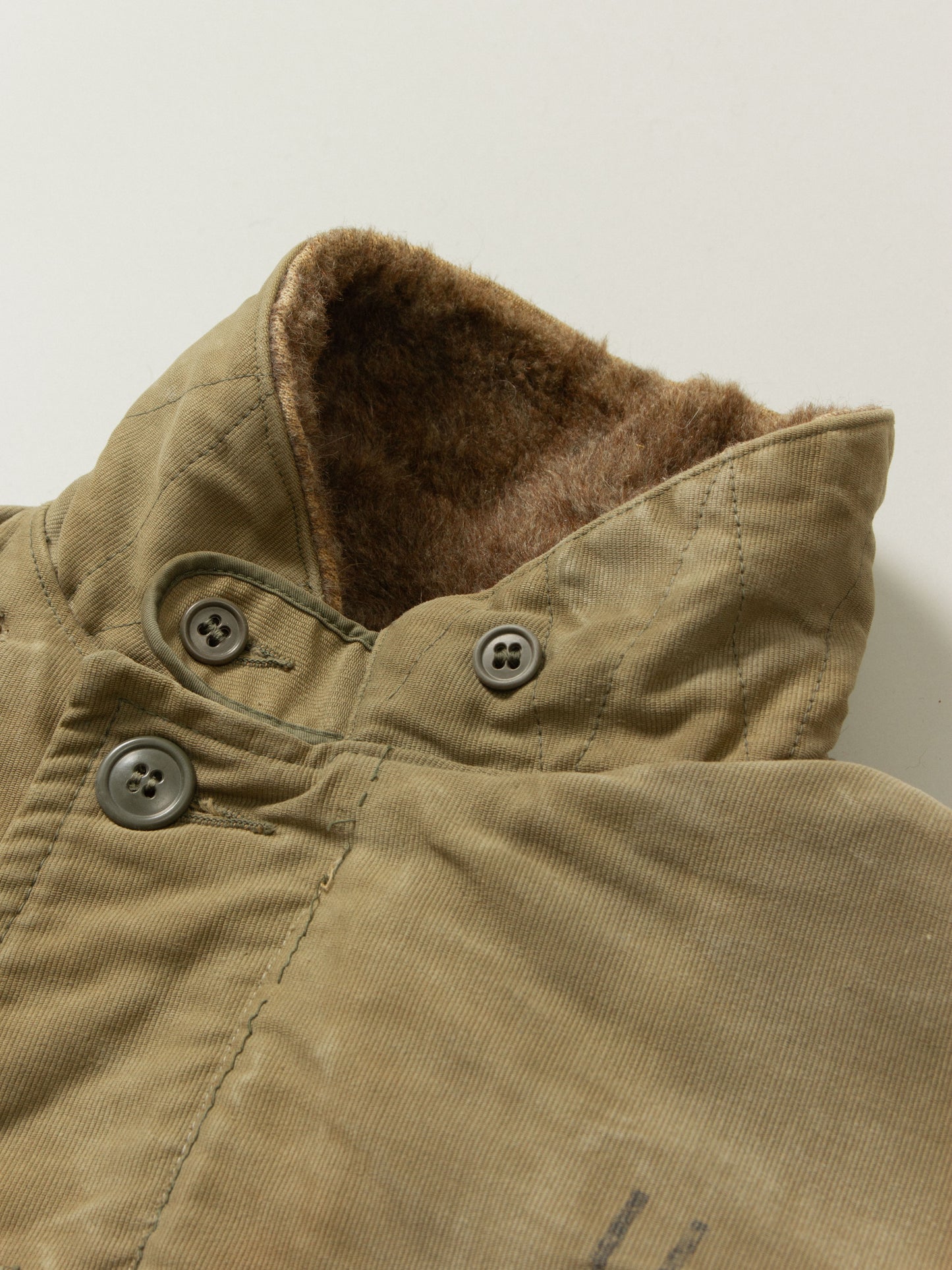 Vtg Rare WWII USN N-1 Alpaca Deck Jacket (S)