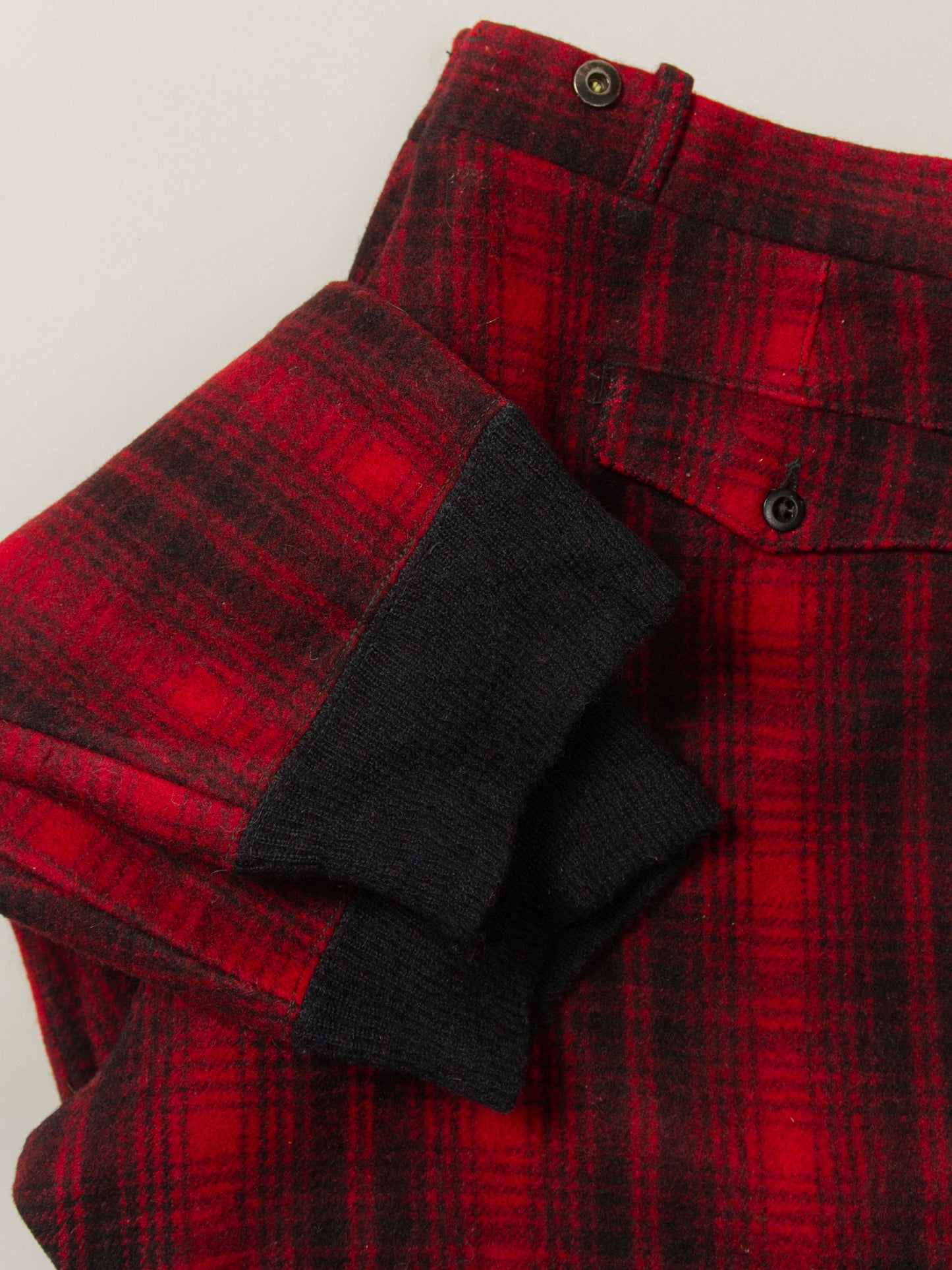 Vtg 1950s Woolrich Buffalo Plaid Trousers - Made in USA (38x31)