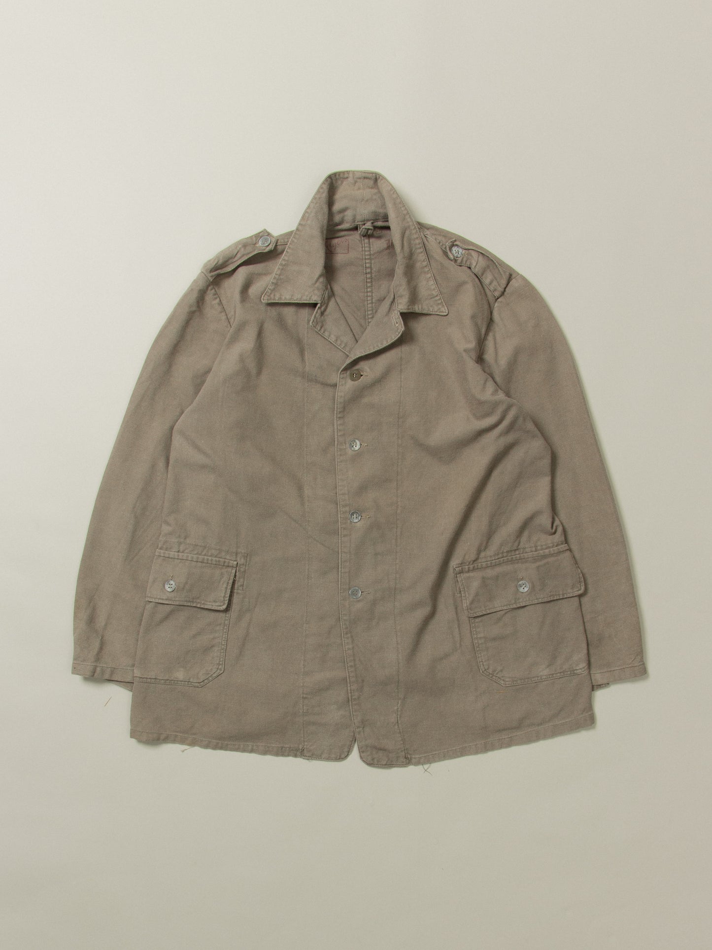 Vtg 1940s Swedish Army Chore Jacket