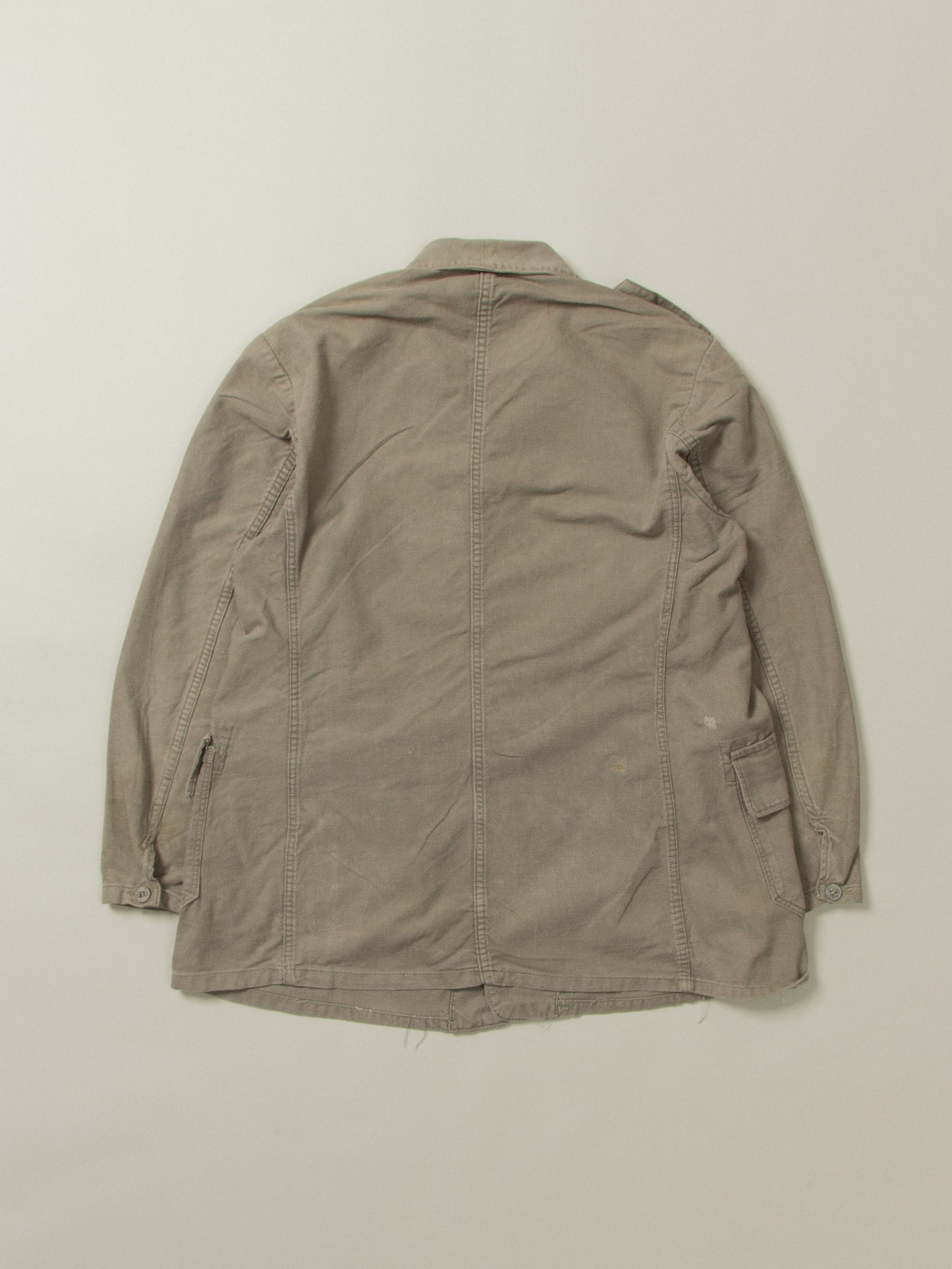 Vtg 1940s Swedish Army Chore Jacket