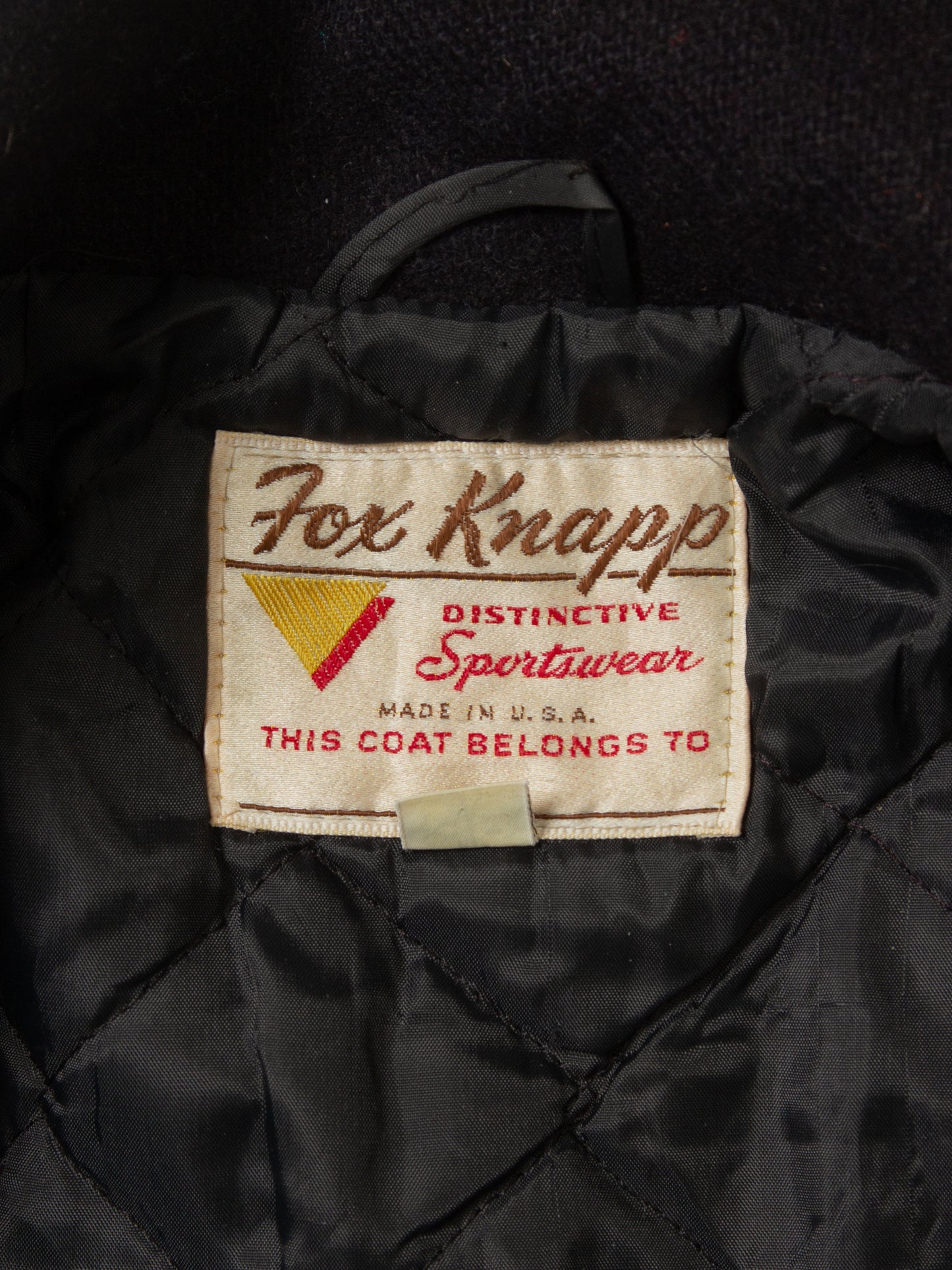 Vtg 1950s Fox Knapp Peacoat - Made in USA (M)