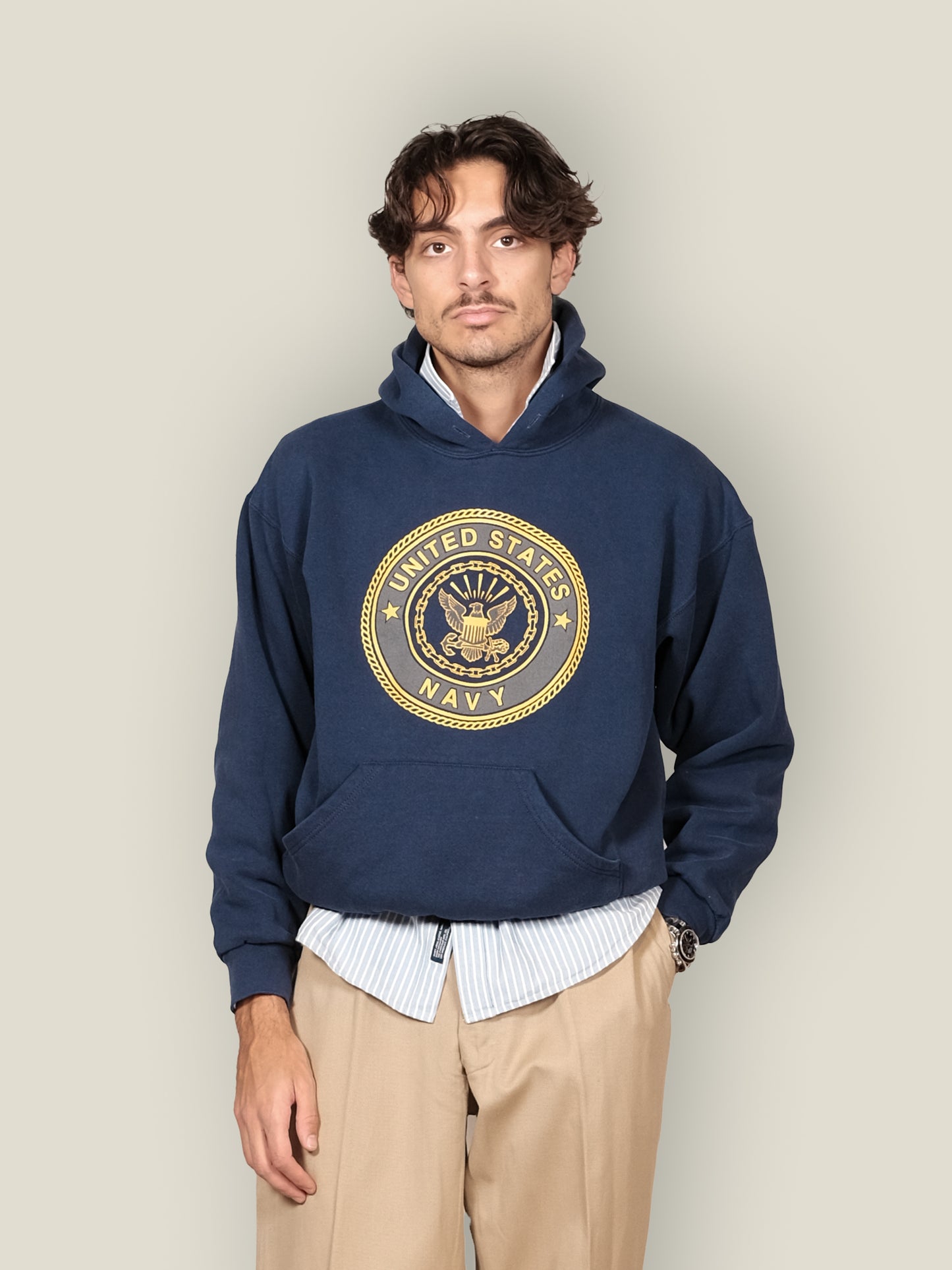 Vtg 1990s US Navy Hoodie - Made in USA