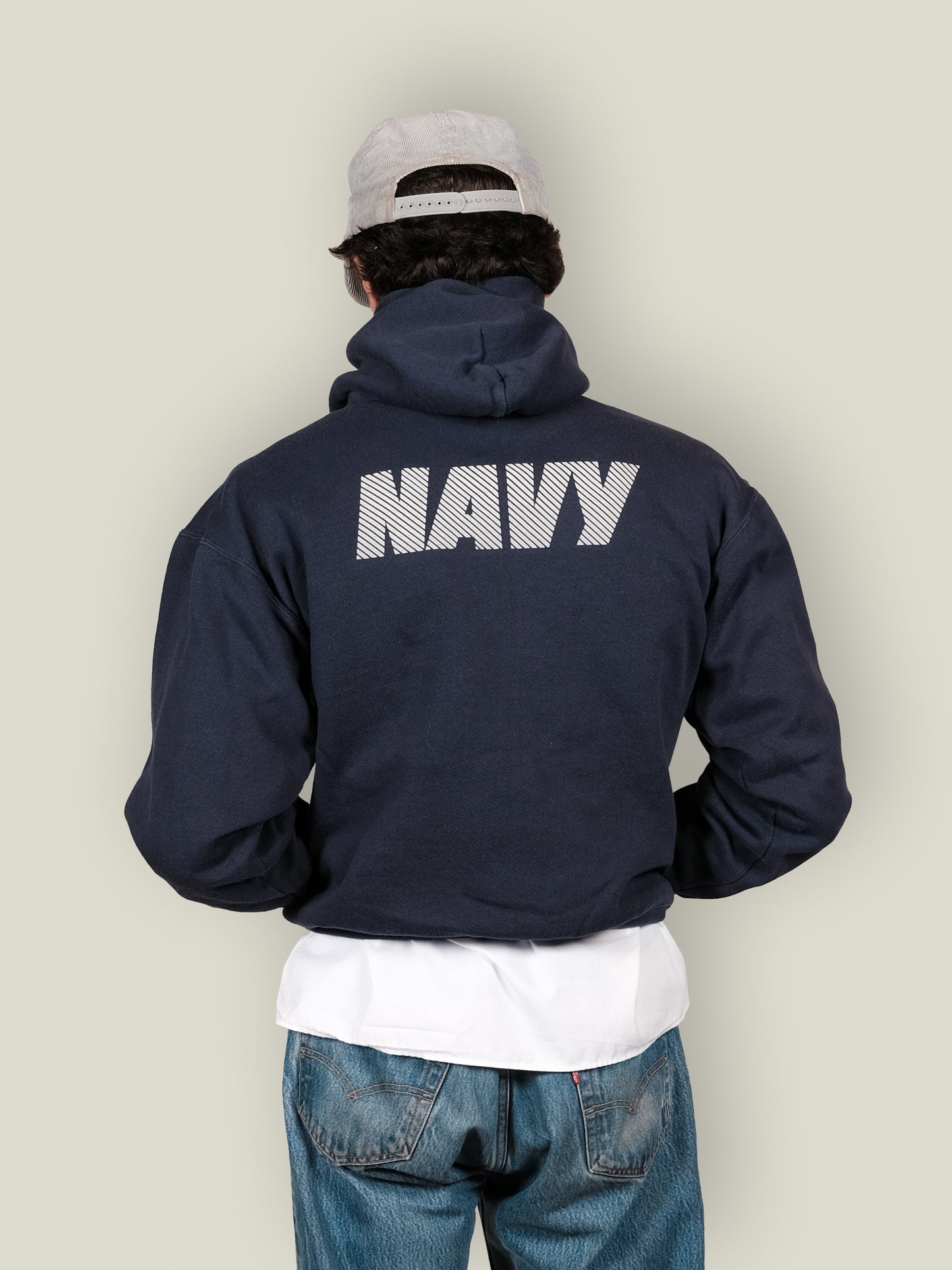 Vtg US Navy Sports Hoodie - Made in USA