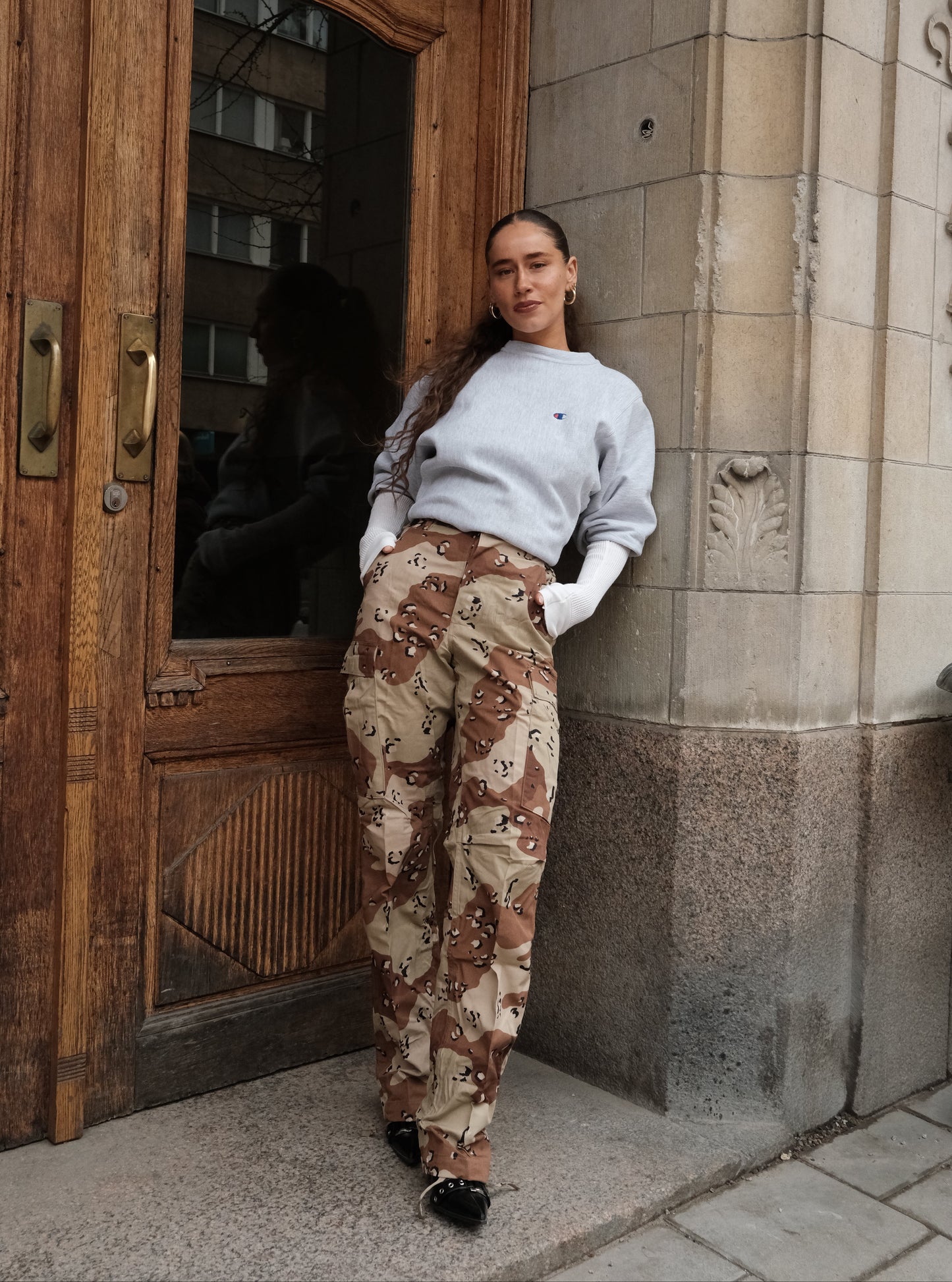 Vtg US Army Chocolate Chip Desert Camo Trousers (XS)