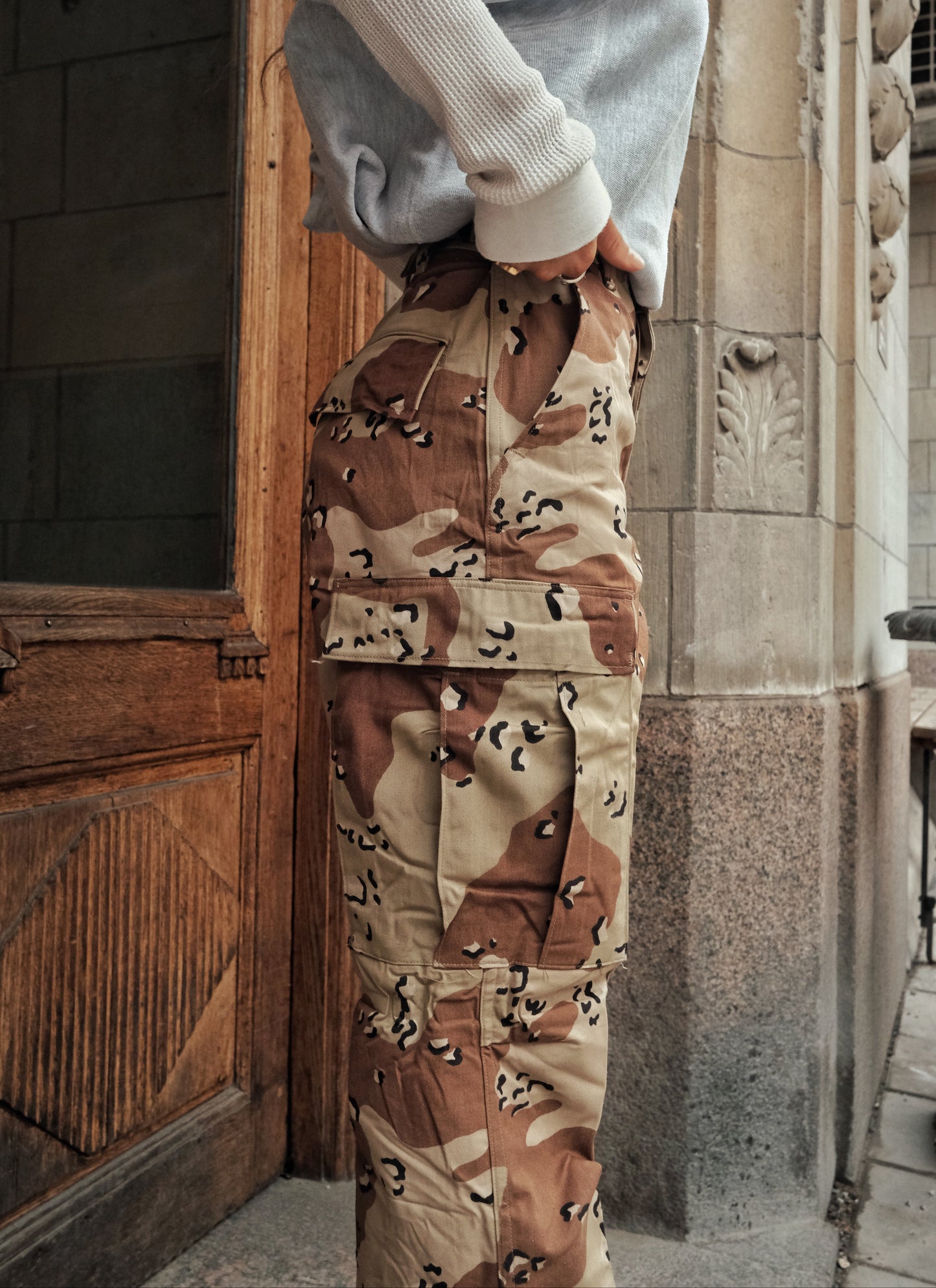 Vtg US Army Chocolate Chip Desert Camo Trousers (XS)