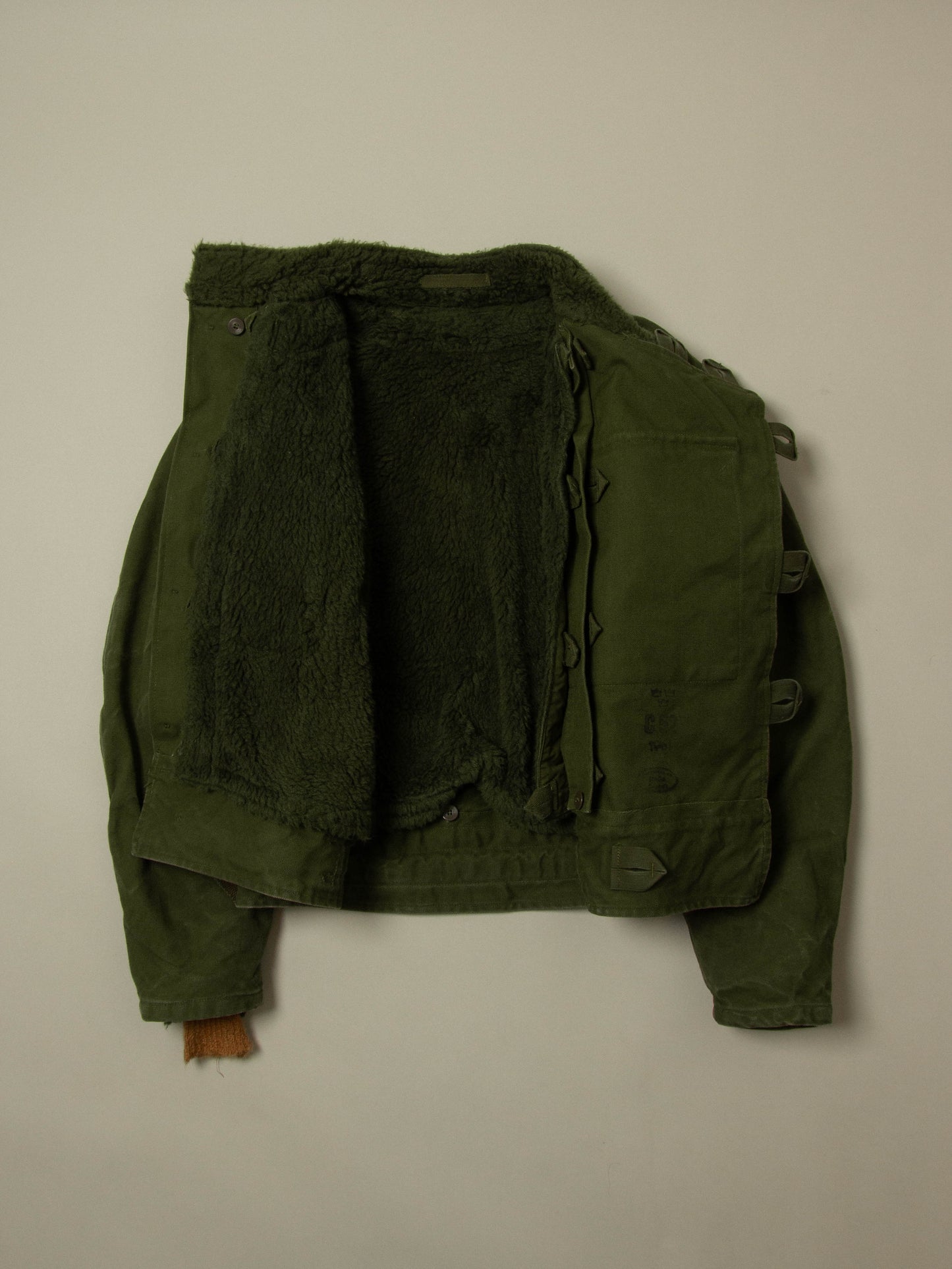 Vtg 1960s Rare Swedish Army Motorcycle Dispatch Jacket (L)
