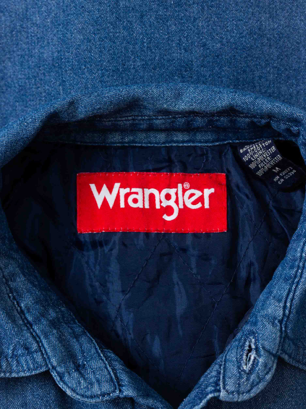 2000s Wrangler Lined Denim Shirt (M/L)