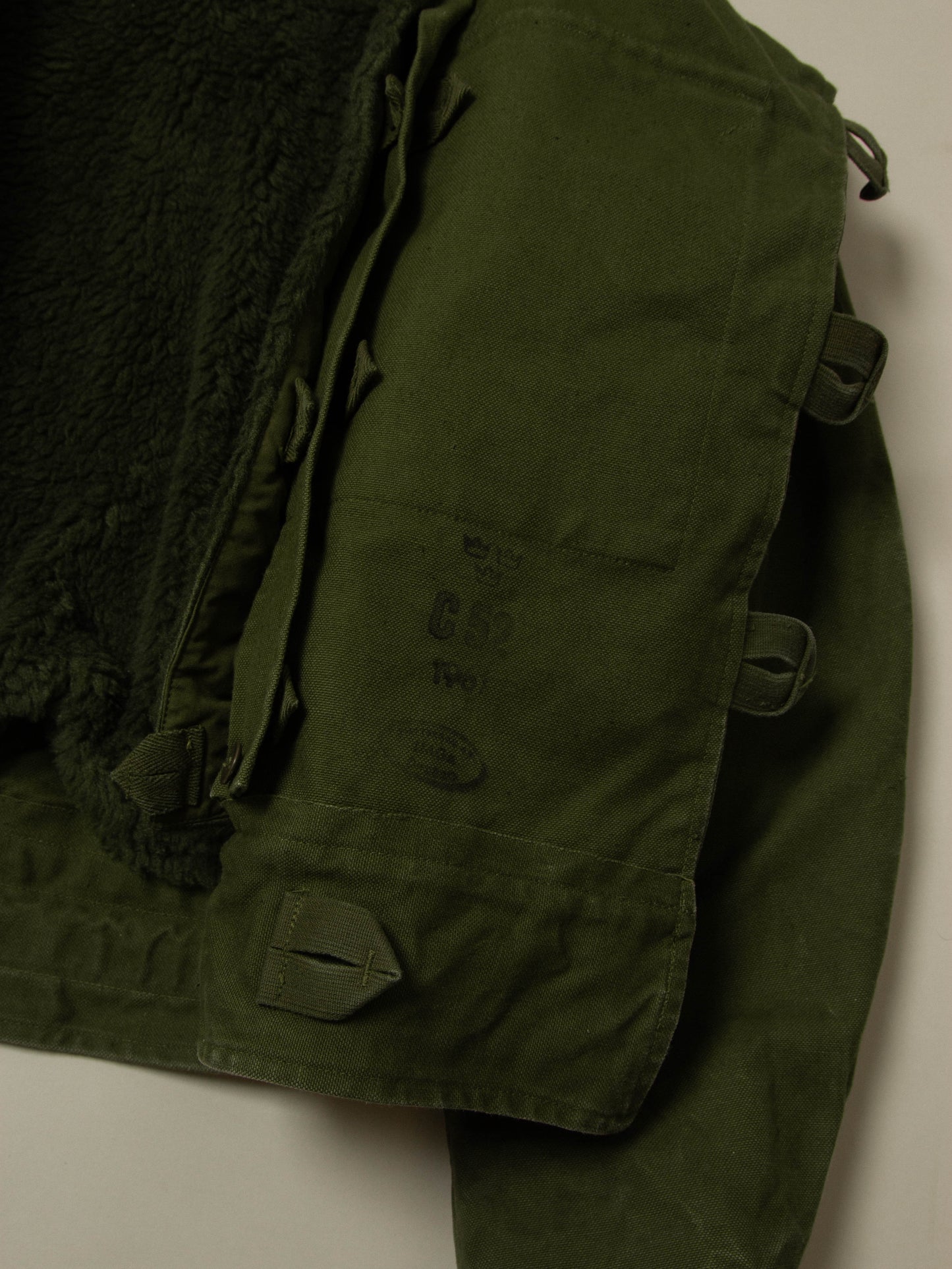 Vtg 1960s Rare Swedish Army Motorcycle Dispatch Jacket (L)