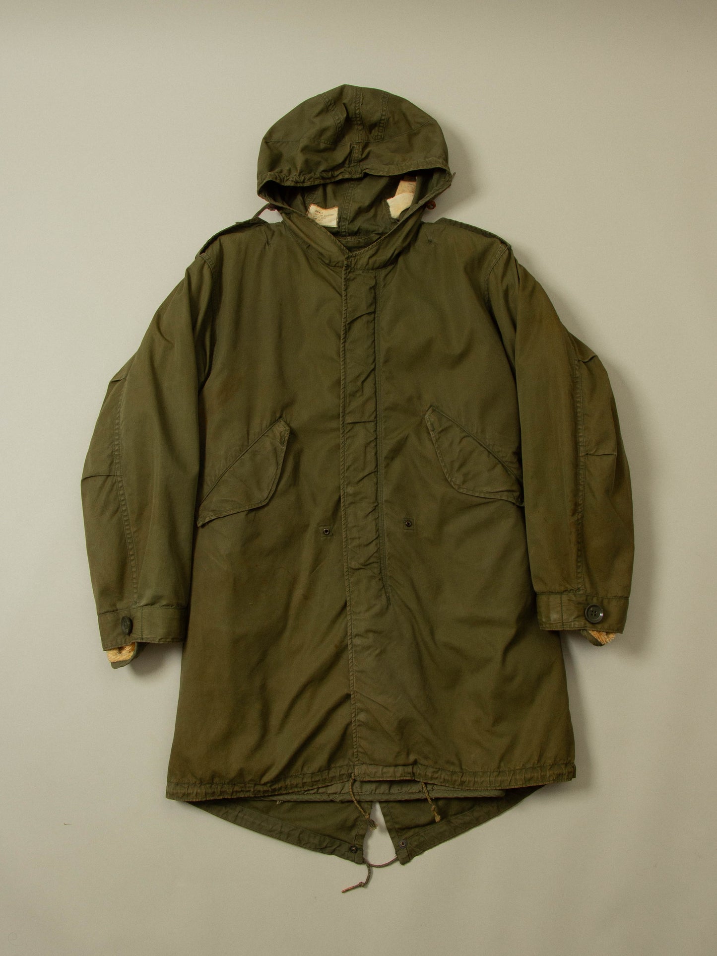 Vtg 1950s US Army M-51 Fishtail Parka w/ Liner (S/M)