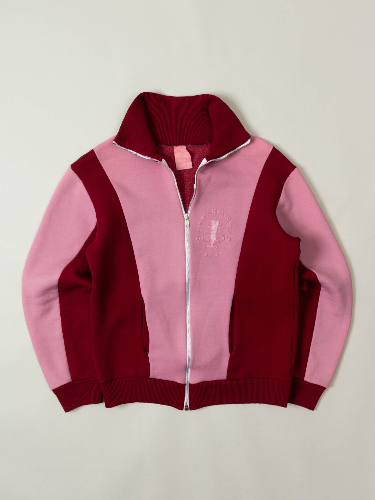 Vtg 1970s 'Famous Olympics'  Zip-Up Sweater – Made in France (S)