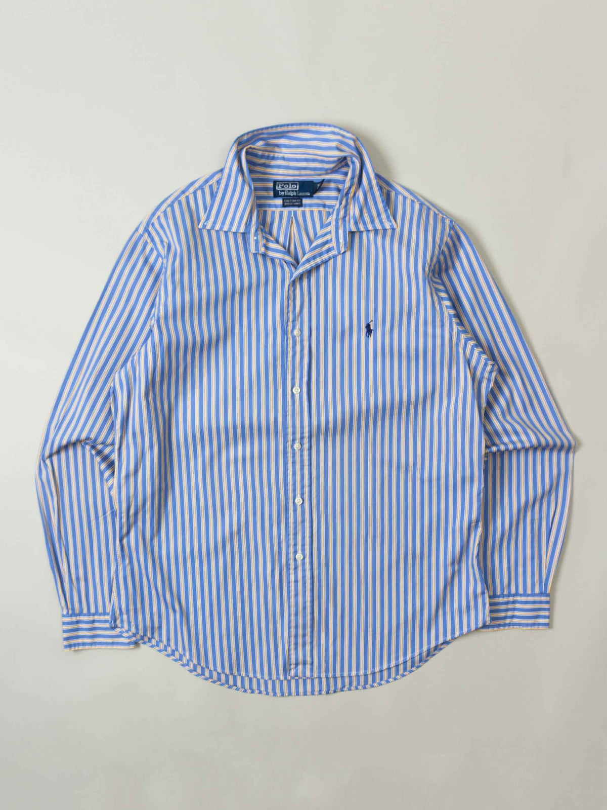 Vtg 1990s Ralph Lauren Striped Button Down Shirt (L)