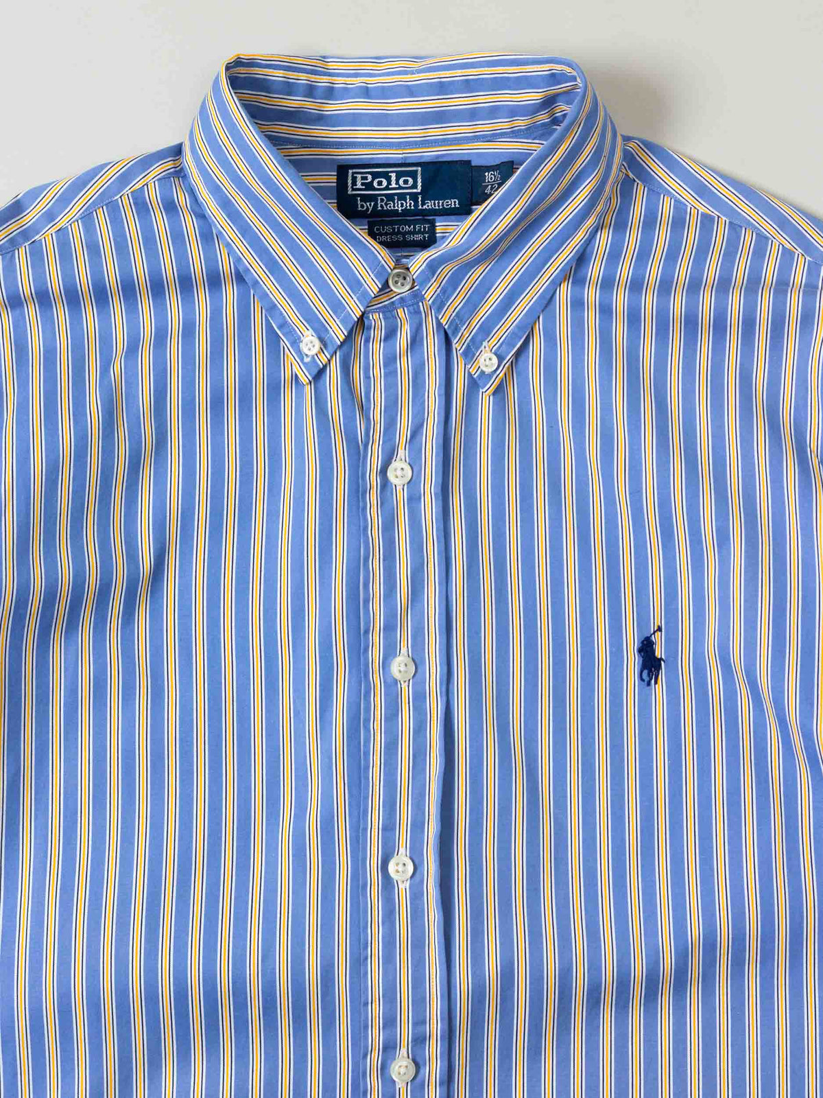 Vtg 1990s Ralph Lauren Striped Button Down Shirt (L)