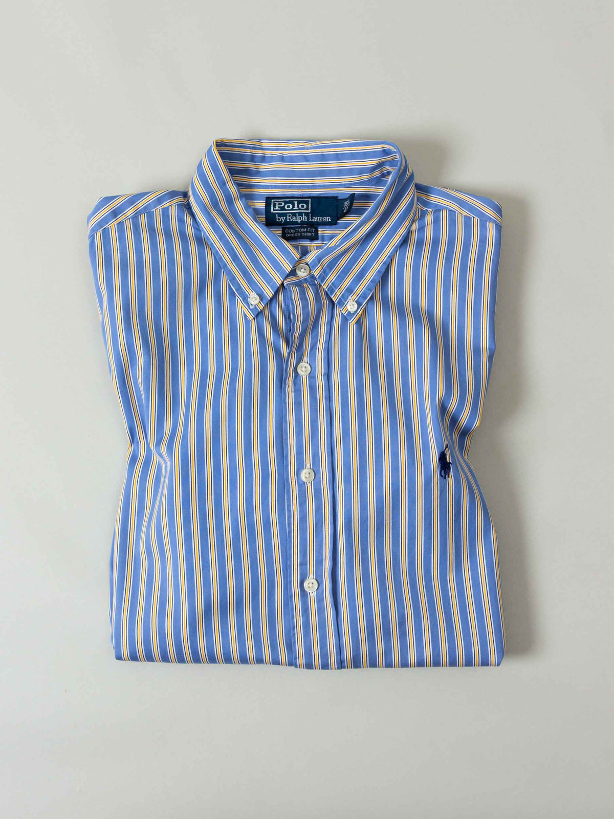 Vtg 1990s Ralph Lauren Striped Button Down Shirt (L)
