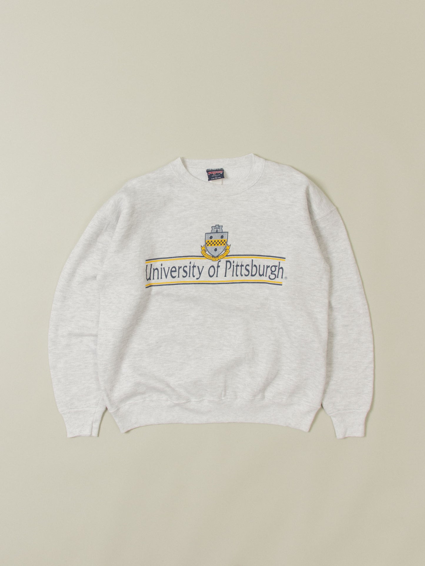 Vtg Pittsburgh University Heavyweight Sweatshirt - Made in USA (M)