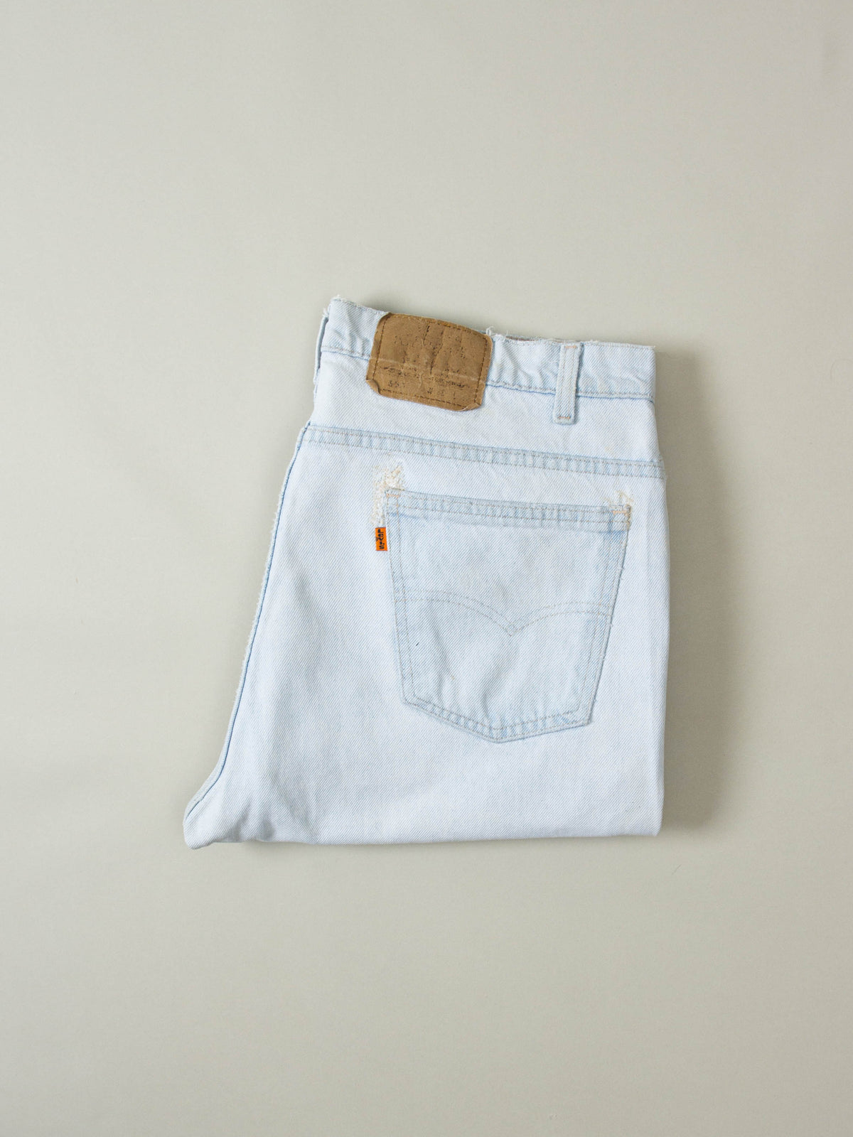 Vtg 1980s Levi's 505 Orange Tabs Jeans - Made in USA (36x31)
