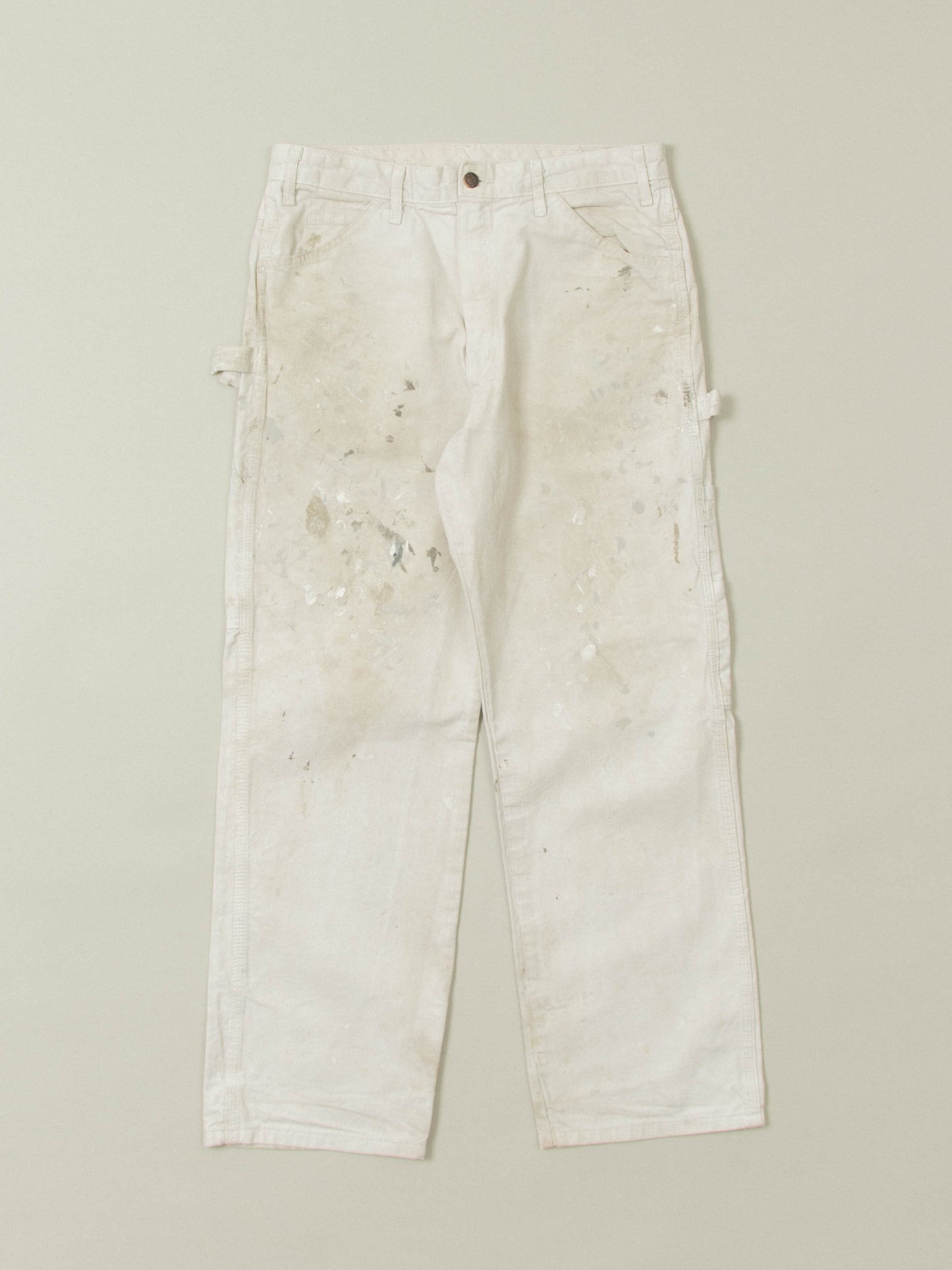 Vtg 1990s Dickies Paint Splattered Carpenter Trousers (33x29)