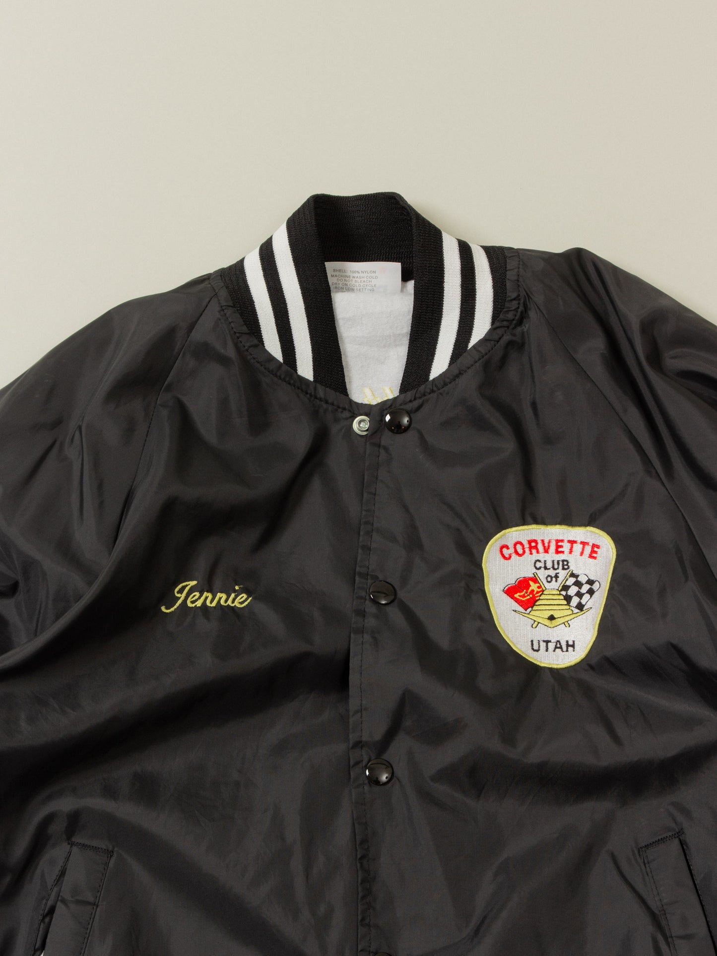 Vtg Utah Corvette Club Sports Jacket - Made in USA (S)