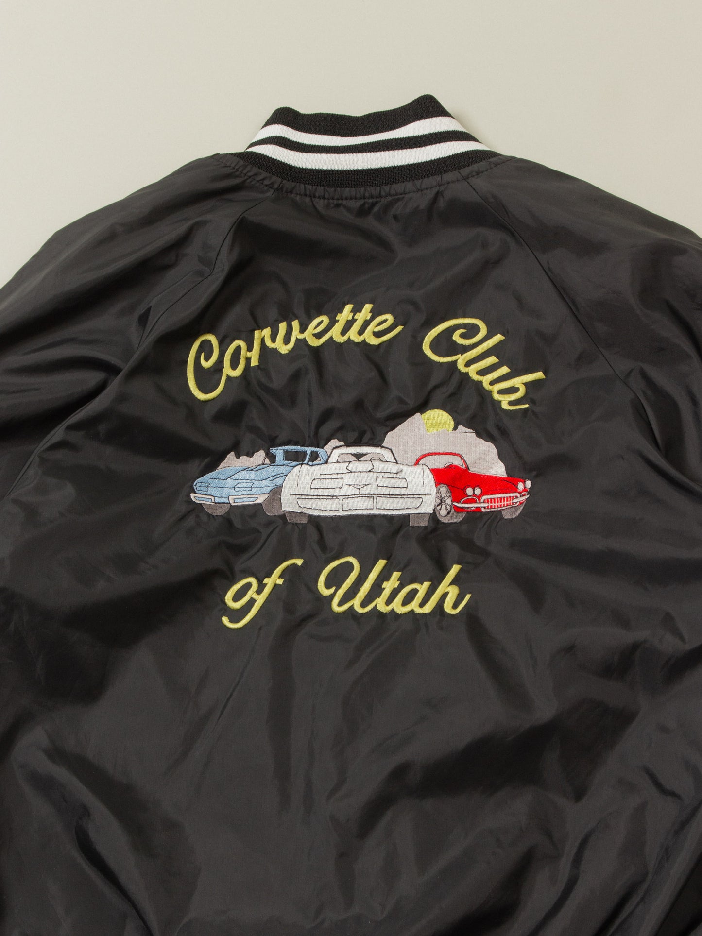 Vtg Utah Corvette Club Sports Jacket - Made in USA (S)