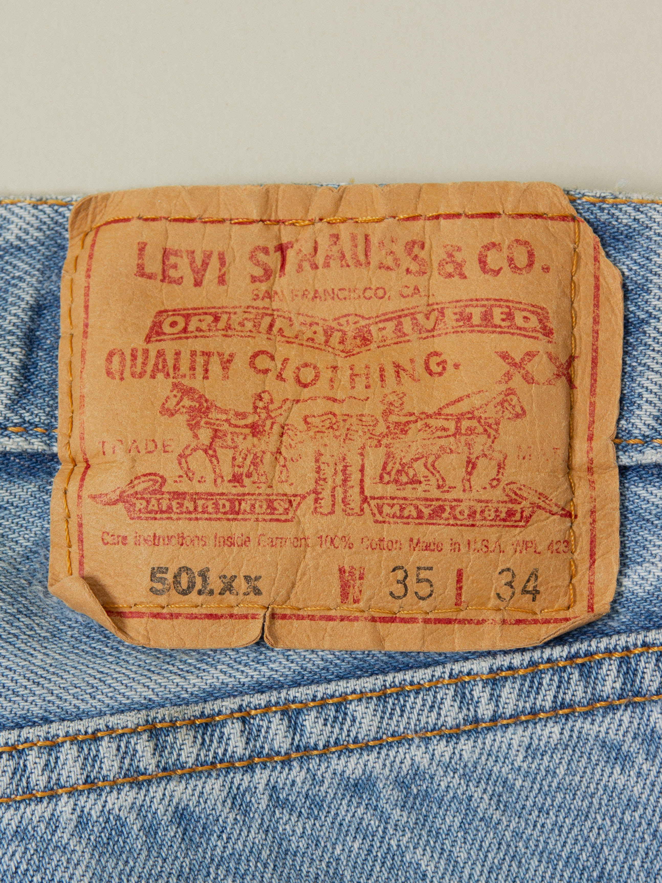 Levi's 501 Made in USA【90's】 Vintage 90s Levi's 501 Straight Leg Made In USA Denim Jeans