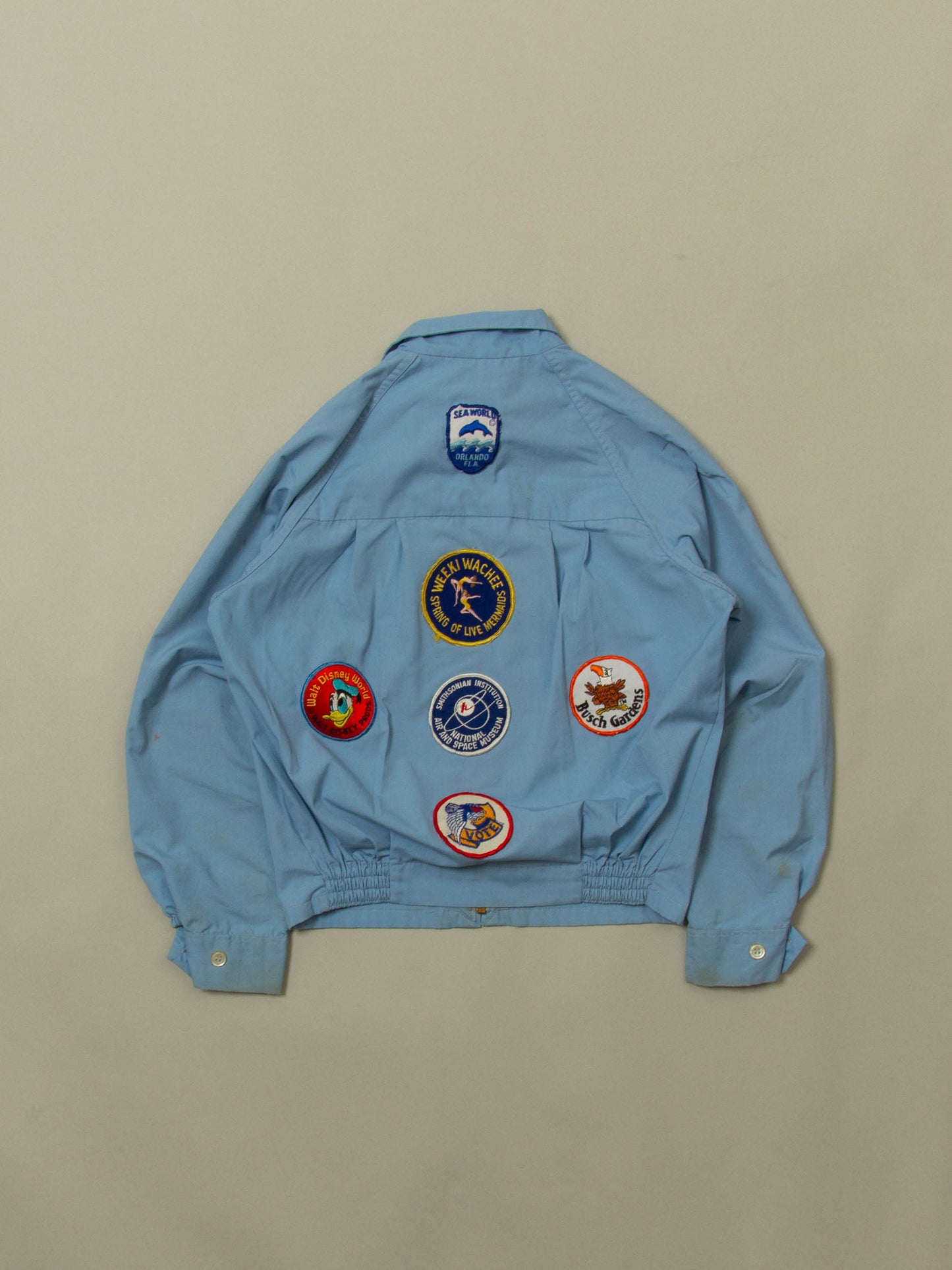 Vtg 1970s 'Peters' Patched Raglan Sports Jacket – Made in USA (XS)