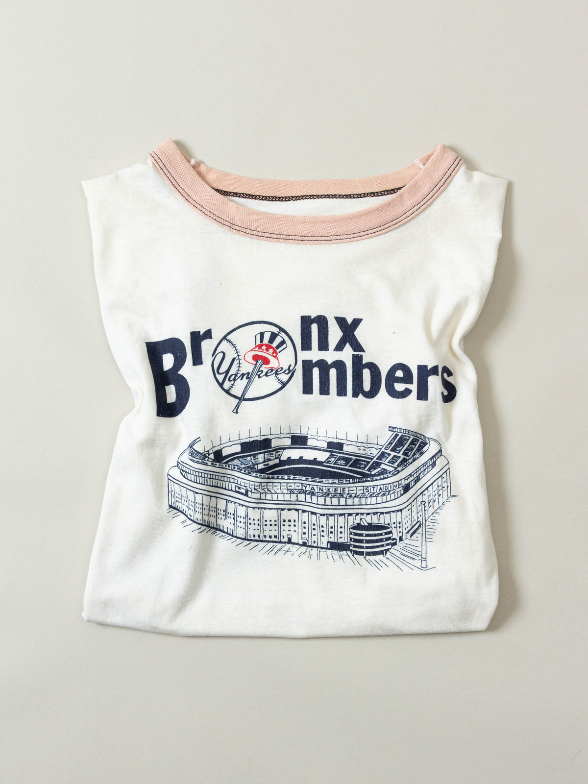 Vtg 1970s 'Bronx Bombers' Yankees Ringer Tee – Made in USA (S)